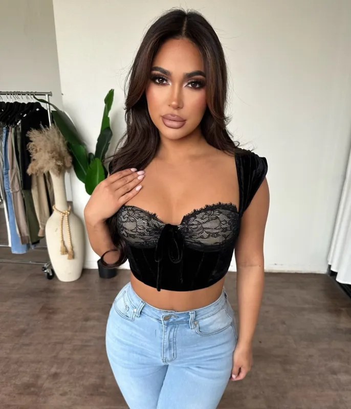 Hazel Top (Black) sold by OOTDFash