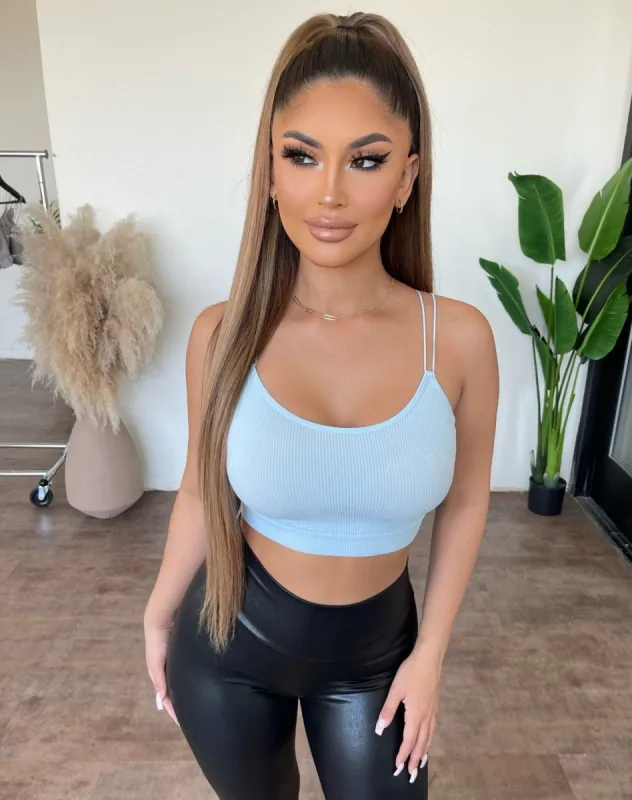 Karrie Cami Top( Baby Blue) sold by OOTDFash