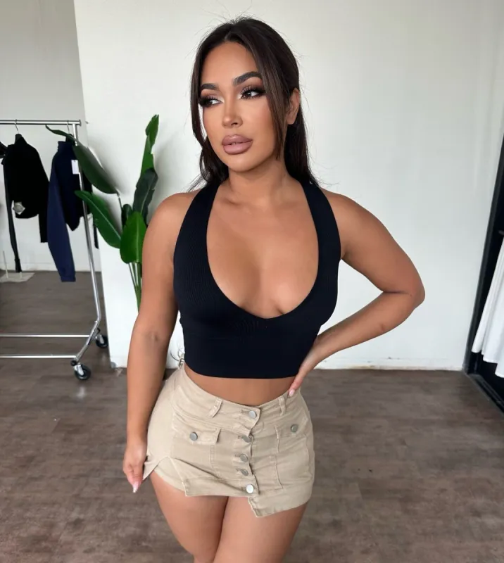 Caitlyn Top (Black) sold by OOTDFash