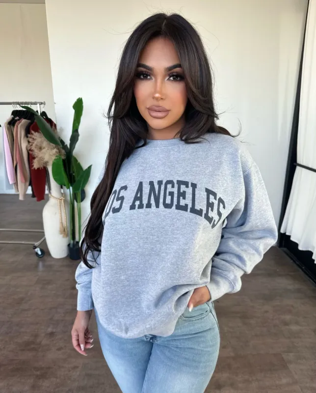 Los Angeles Sweater (Grey) sold by OOTDFash