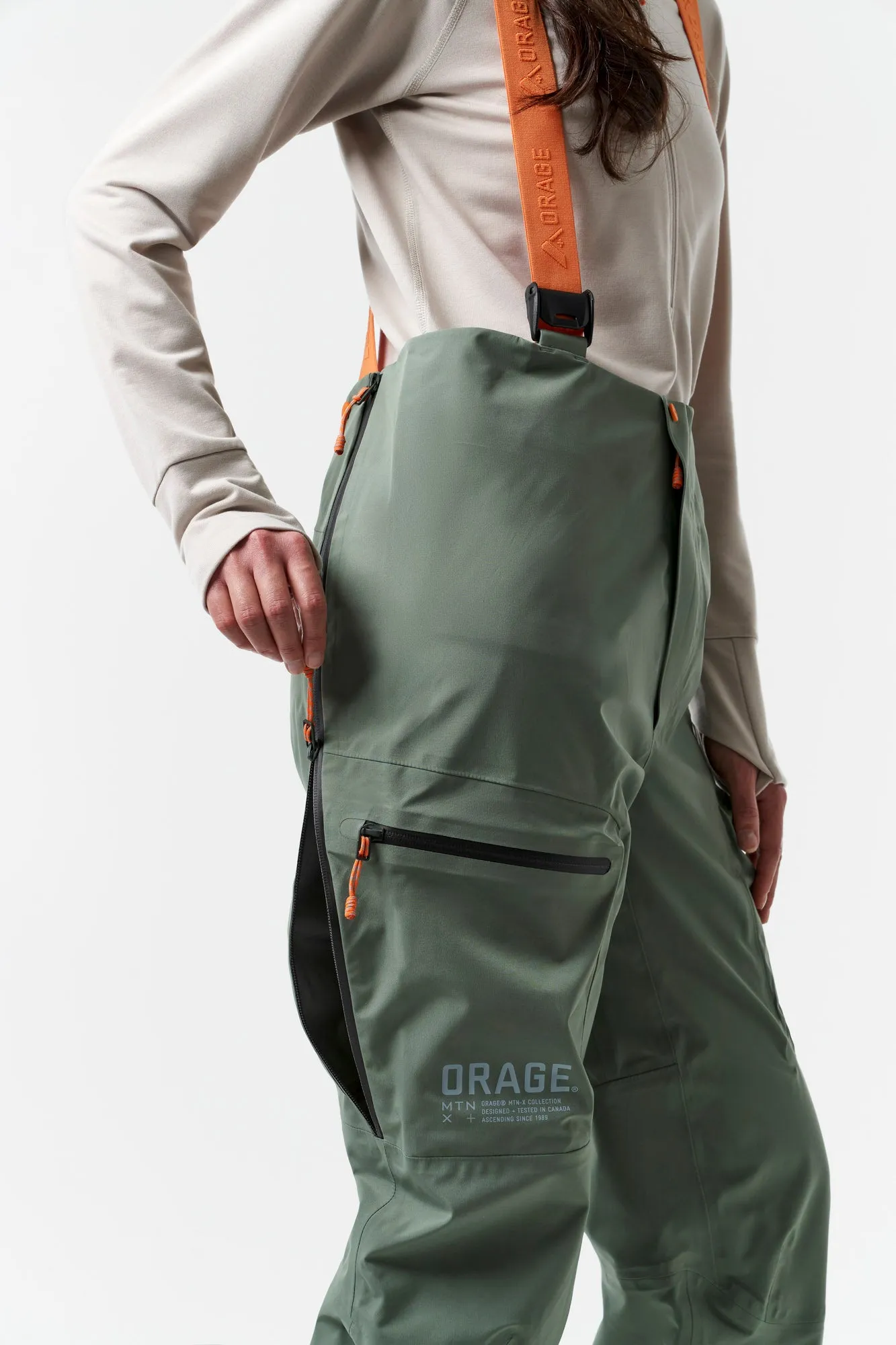 Women’s Mtn-X Treeline 3L Light Bibs sold by Orage product image thumbnail 2