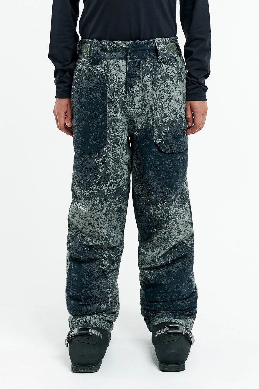 SAMPLE - Stoneham Pant-Blizzard dark leaf sold by Orage