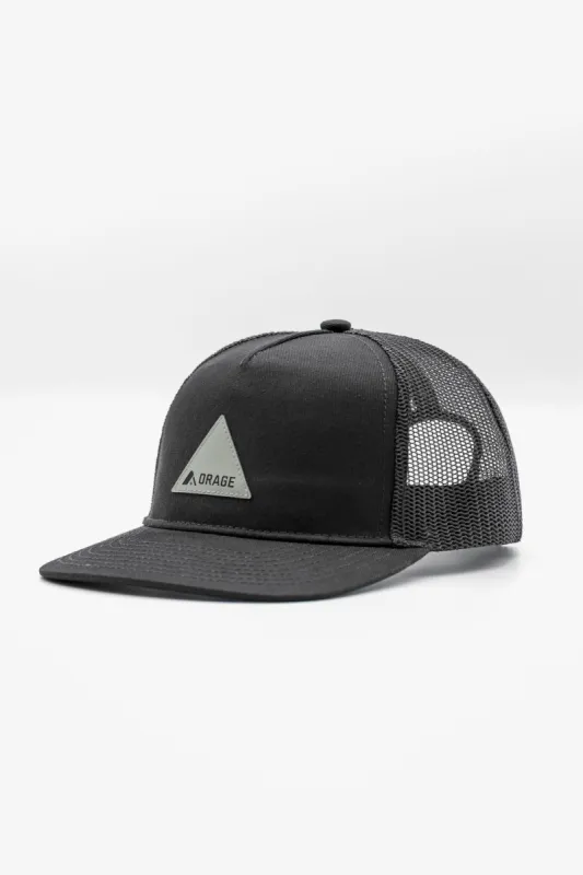 Unisex Lumber Trucker Hat-Black made by Orage