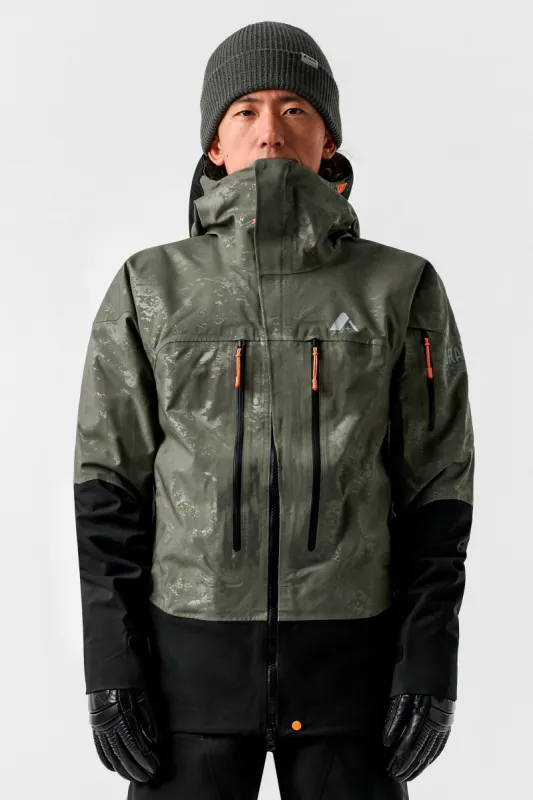 Spurr 3L Jacket-Boreal embossed sold by Orage