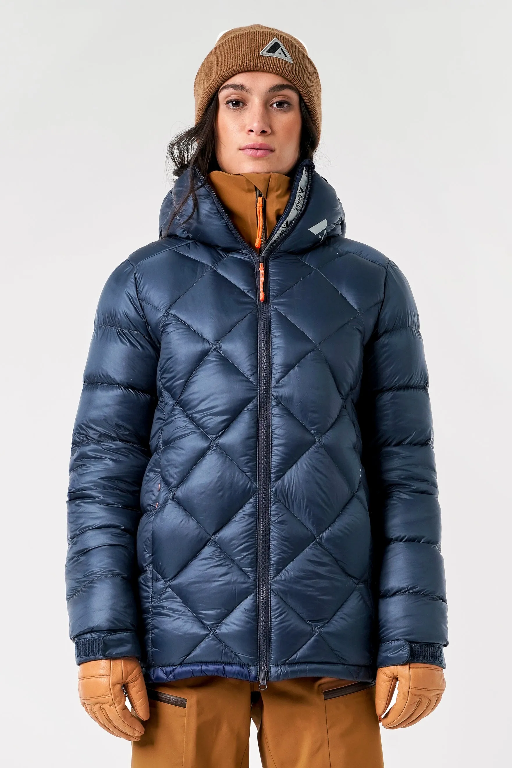 Women's Whitecap Down Parka-Deep blue sold by Orage