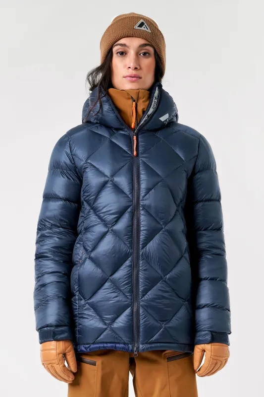 Women's Whitecap Down Parka-Deep  blue sold by Orage
