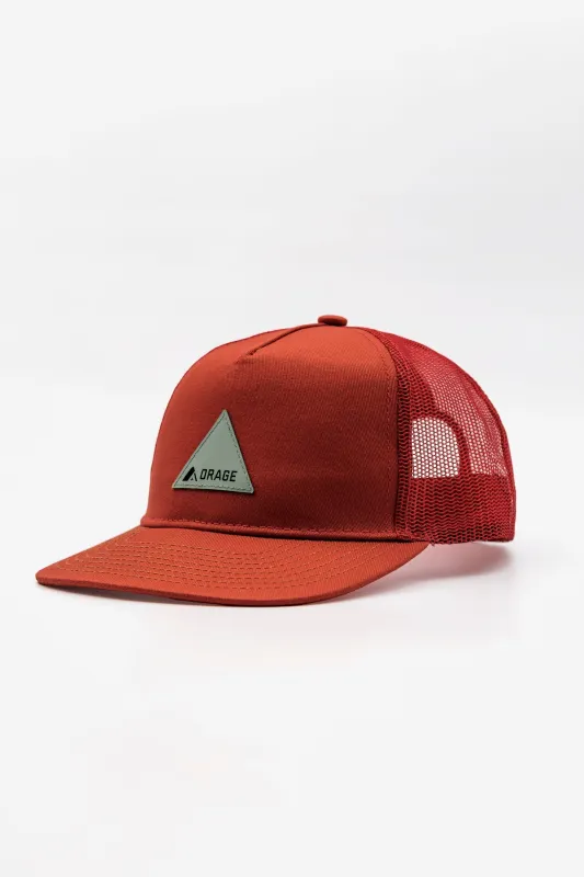 Unisex Lumber Trucker Hat-Terracotta made by Orage