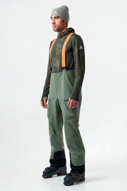 Men`s MTN-X Grade 3L Light Bib-Dark leaf made by Orage