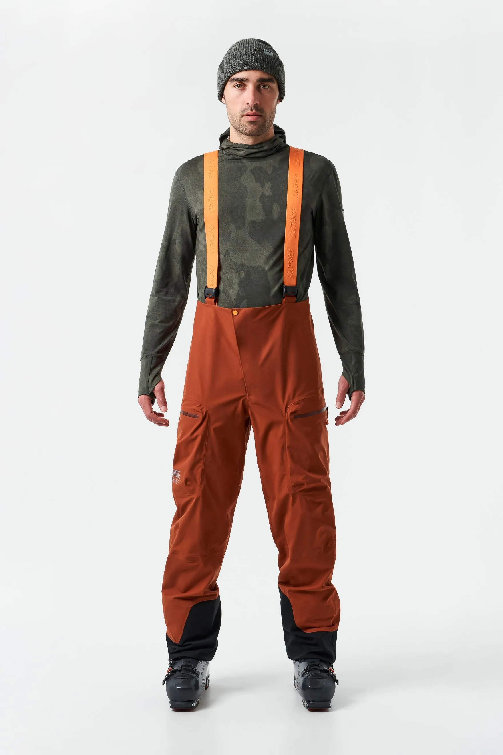 Men`s MTN-X Grade 3L Light Bib-Dark Terracotta sold by Orage
