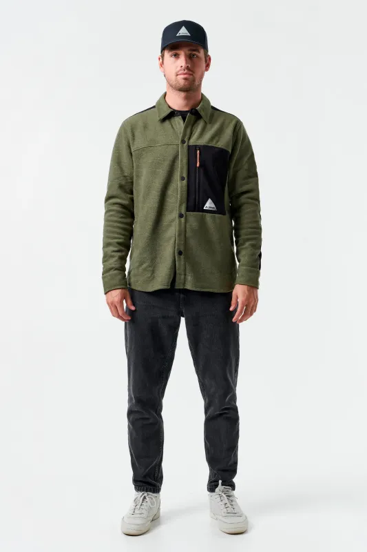 Hunter Unisex Fleece Shirt-Dark leaf sold by Orage