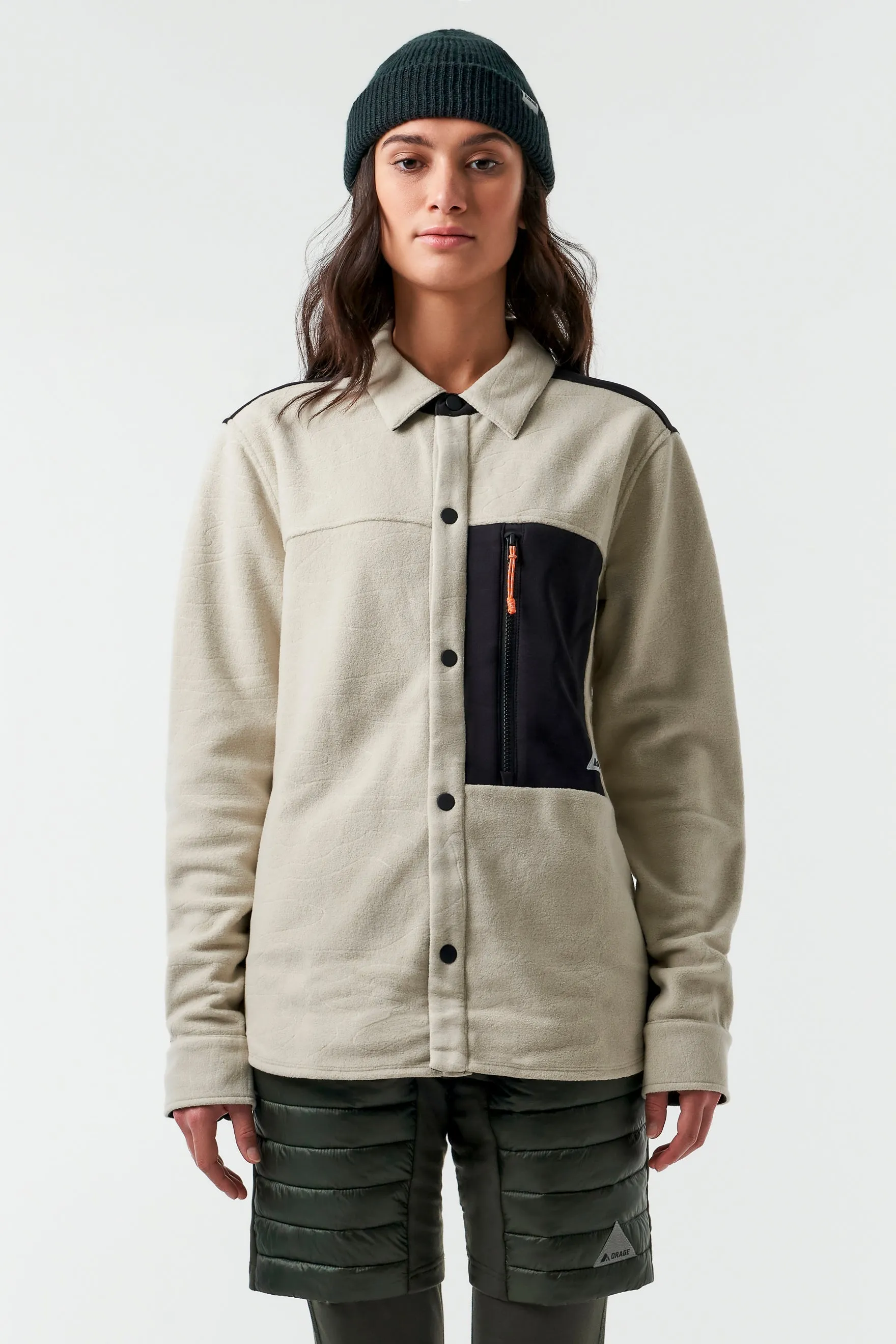 Hunter Unisex Fleece Shirt-Dark birch sold by Orage