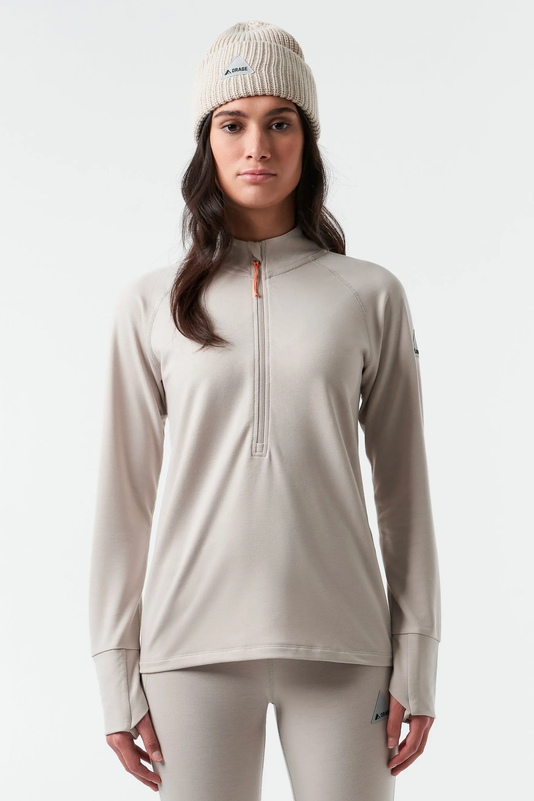 Women’s Harebelly Heavy Base Layer-Dark Birch sold by Orage