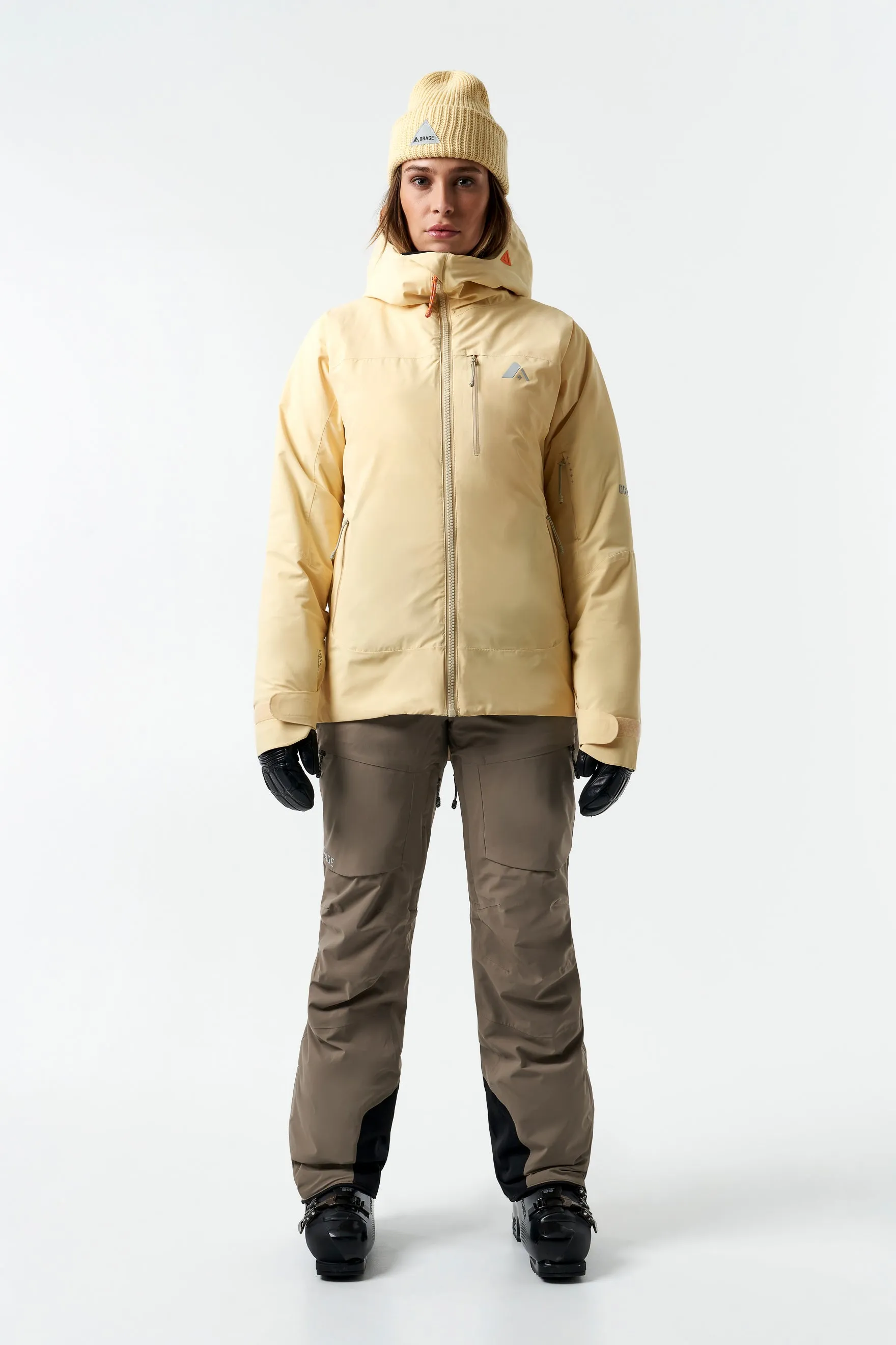 Nina Hybrid Insulated Jacket-Barley sold by Orage