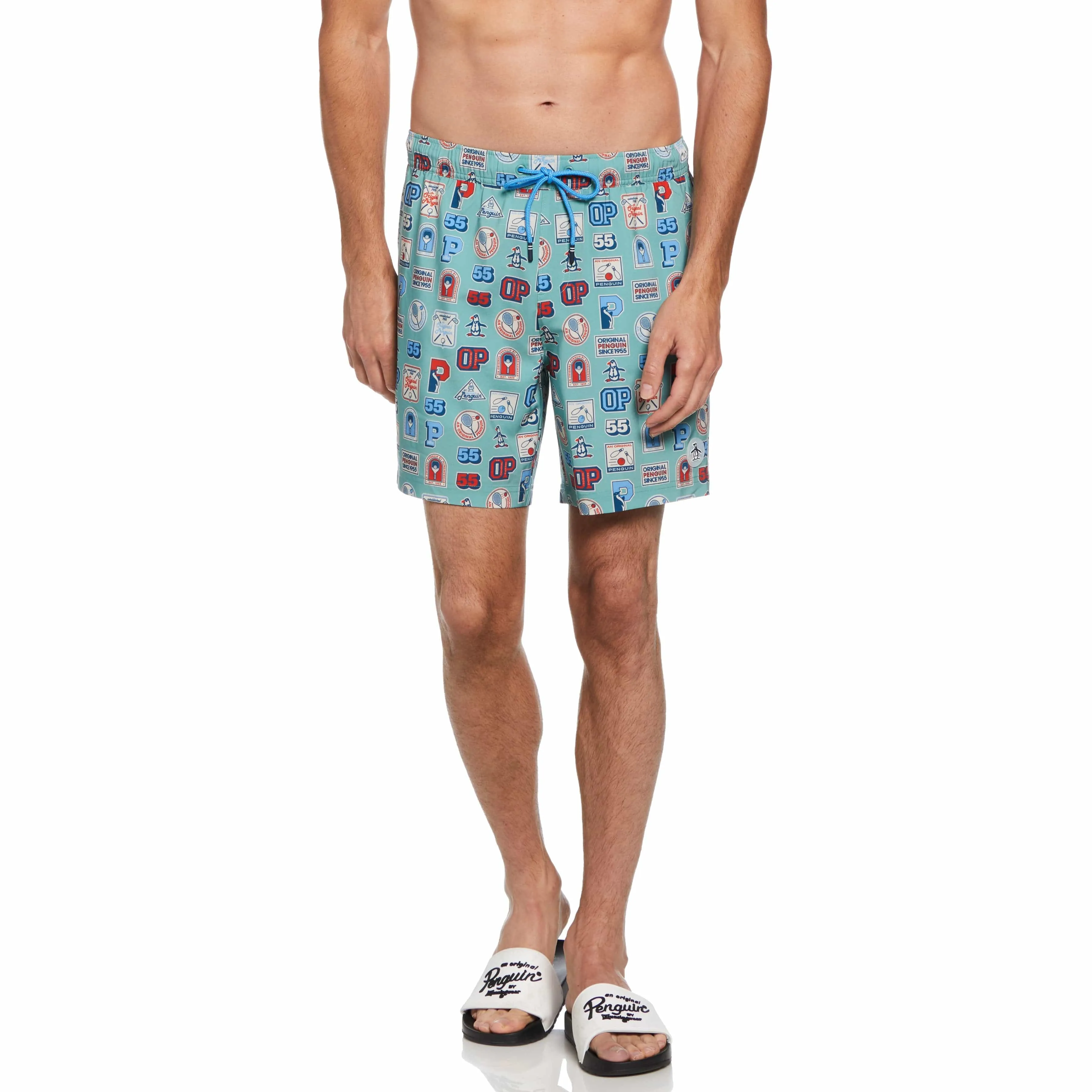 Collegiate Print Swim Shorts sold by Original Penguin