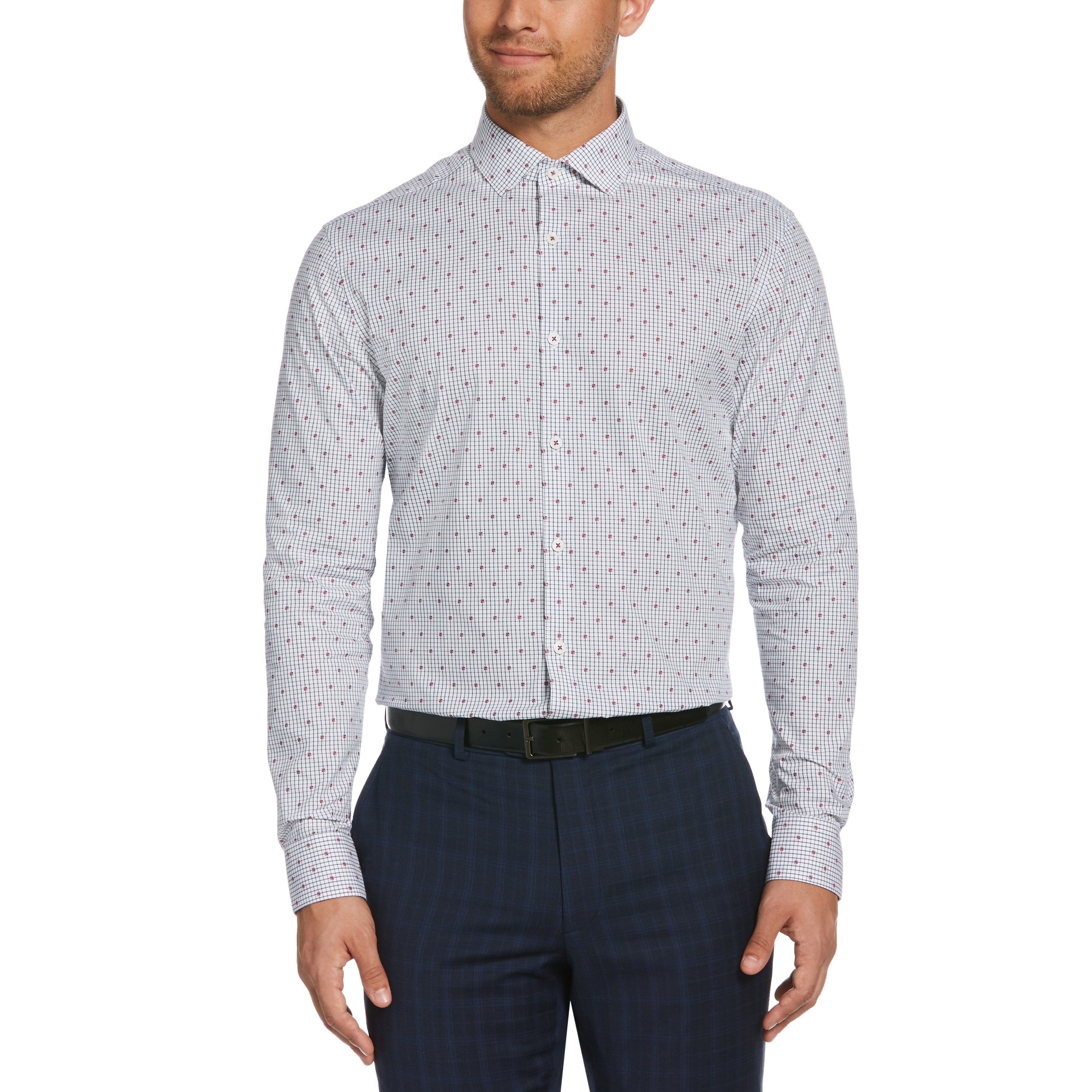 Rose Flower Dobby Check Dress Shirt sold by Original Penguin