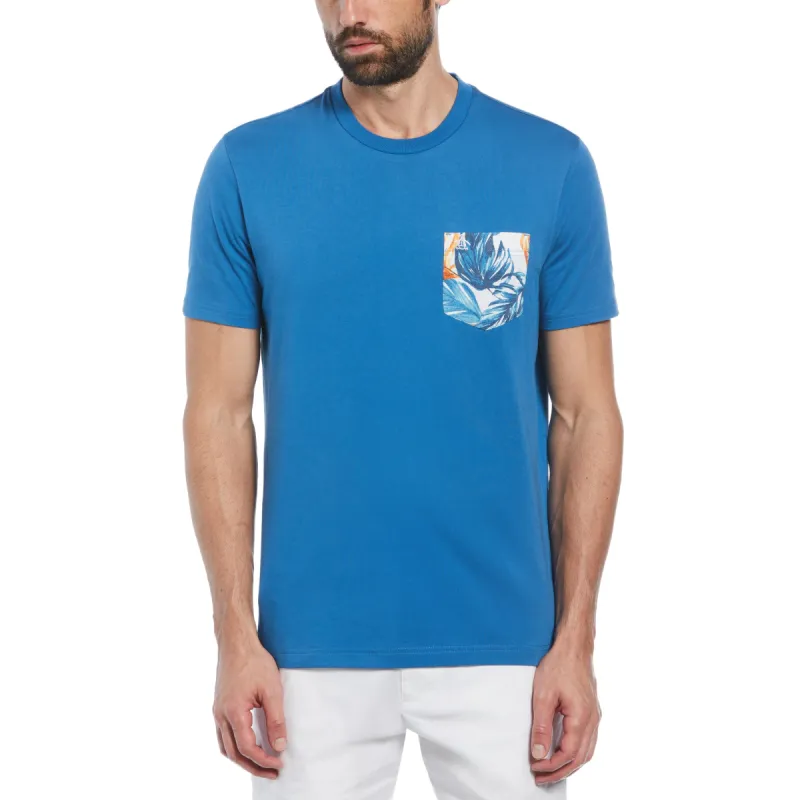 Cotton Jersey Multi Color Palm Pocket Tee sold by Original Penguin