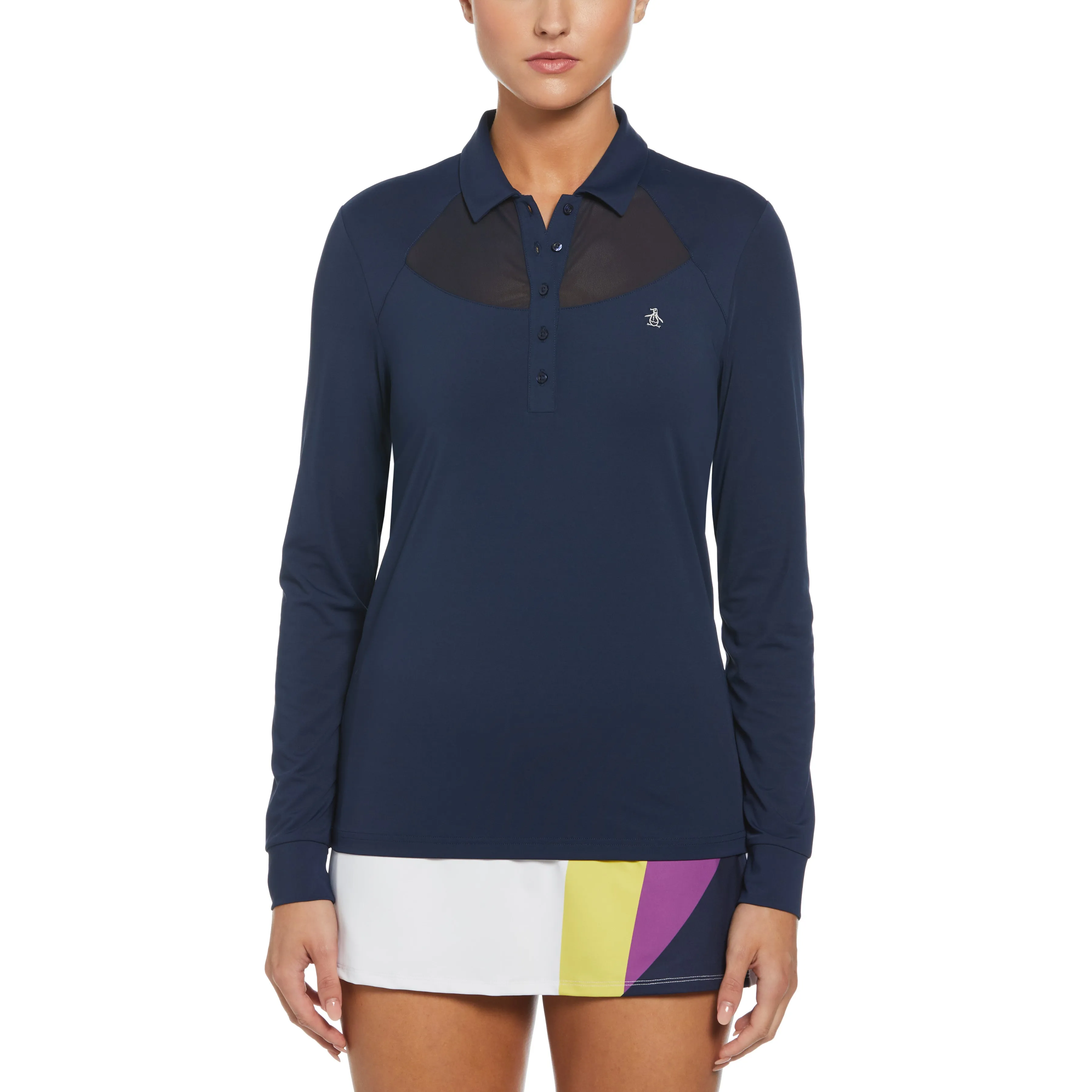 Women's Mesh Yoke Polo sold by Original Penguin