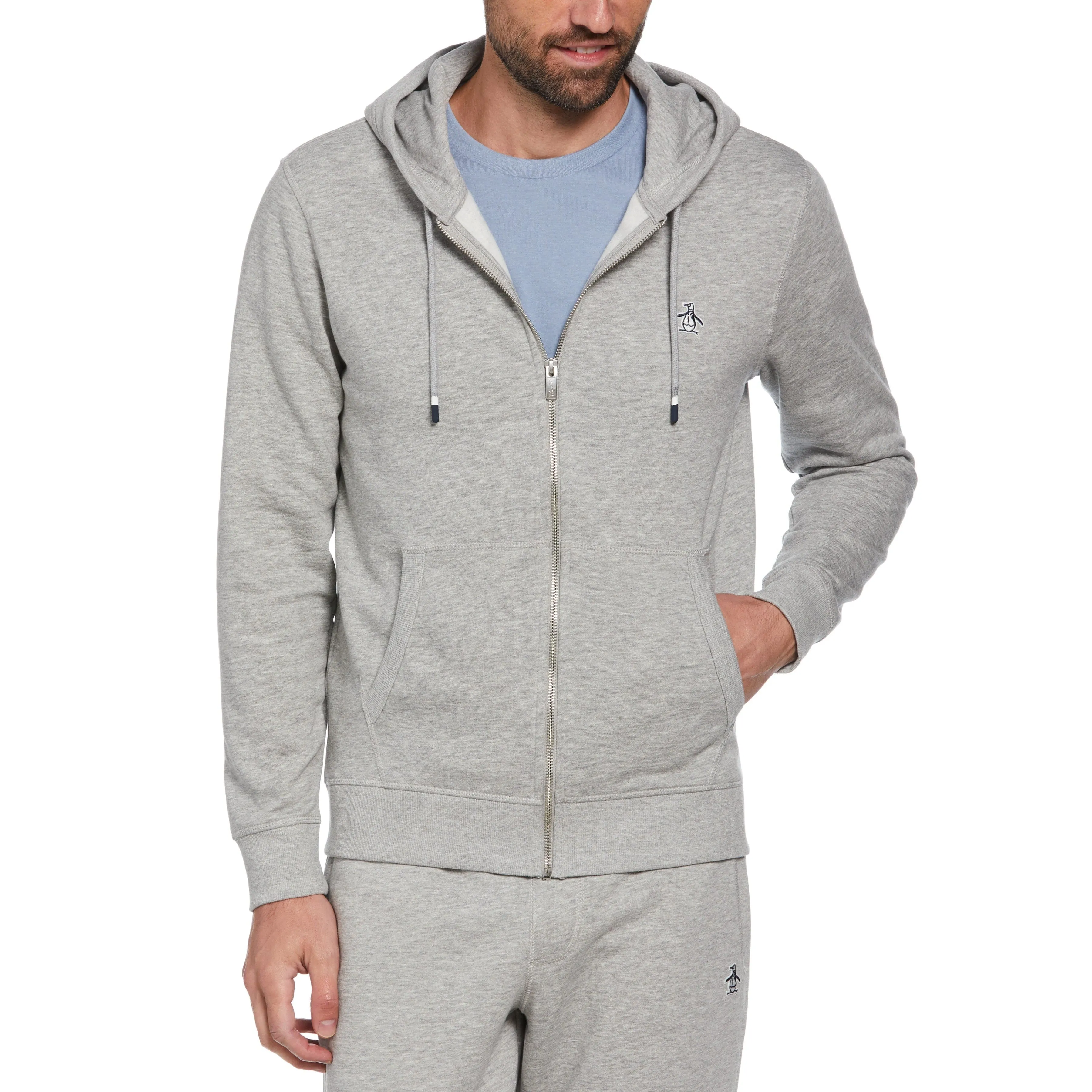 Full Zip Fleece Embroidered Pete Hoodie sold by Original Penguin