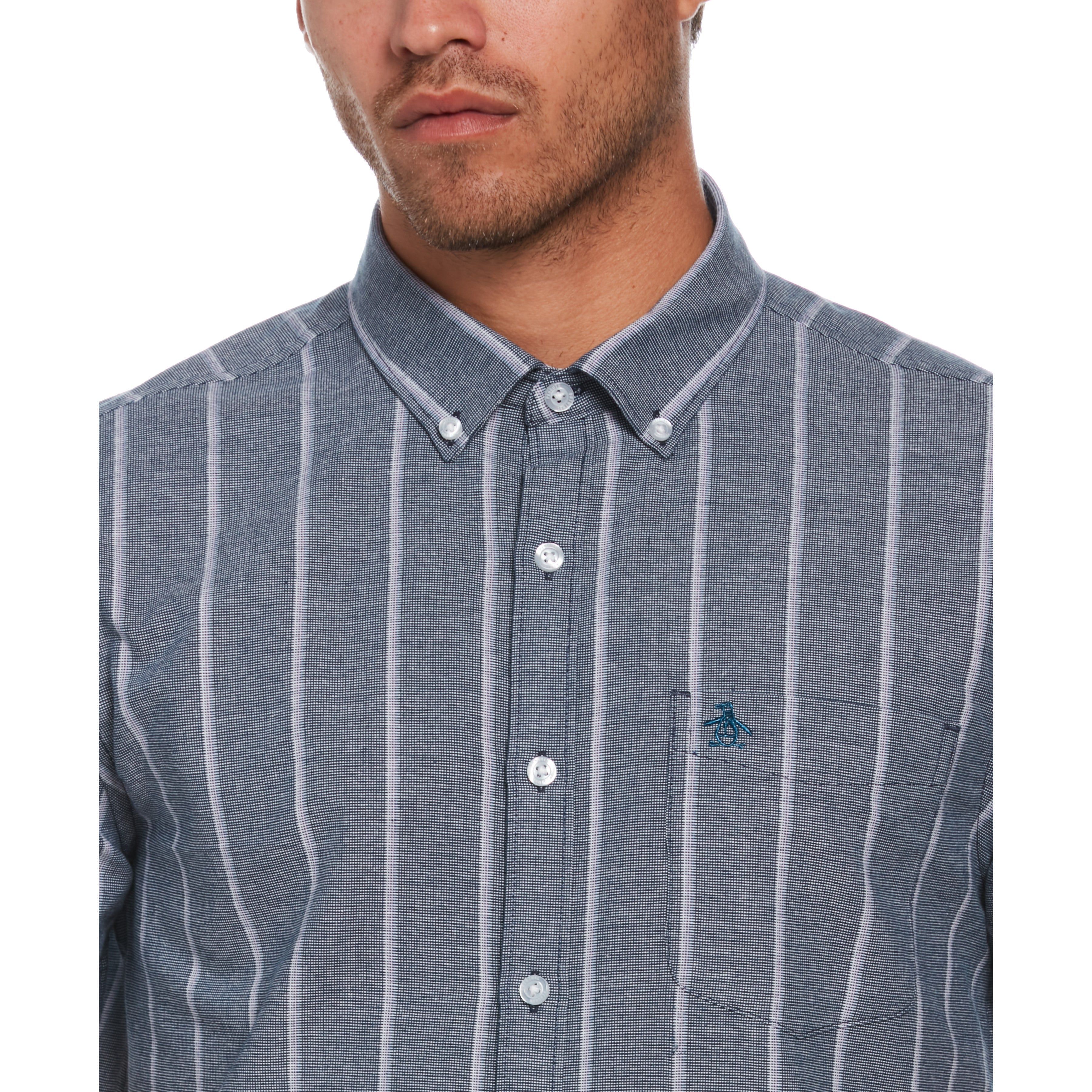 Oxford Vertical Stripe Shirt sold by Original Penguin product image thumbnail 3