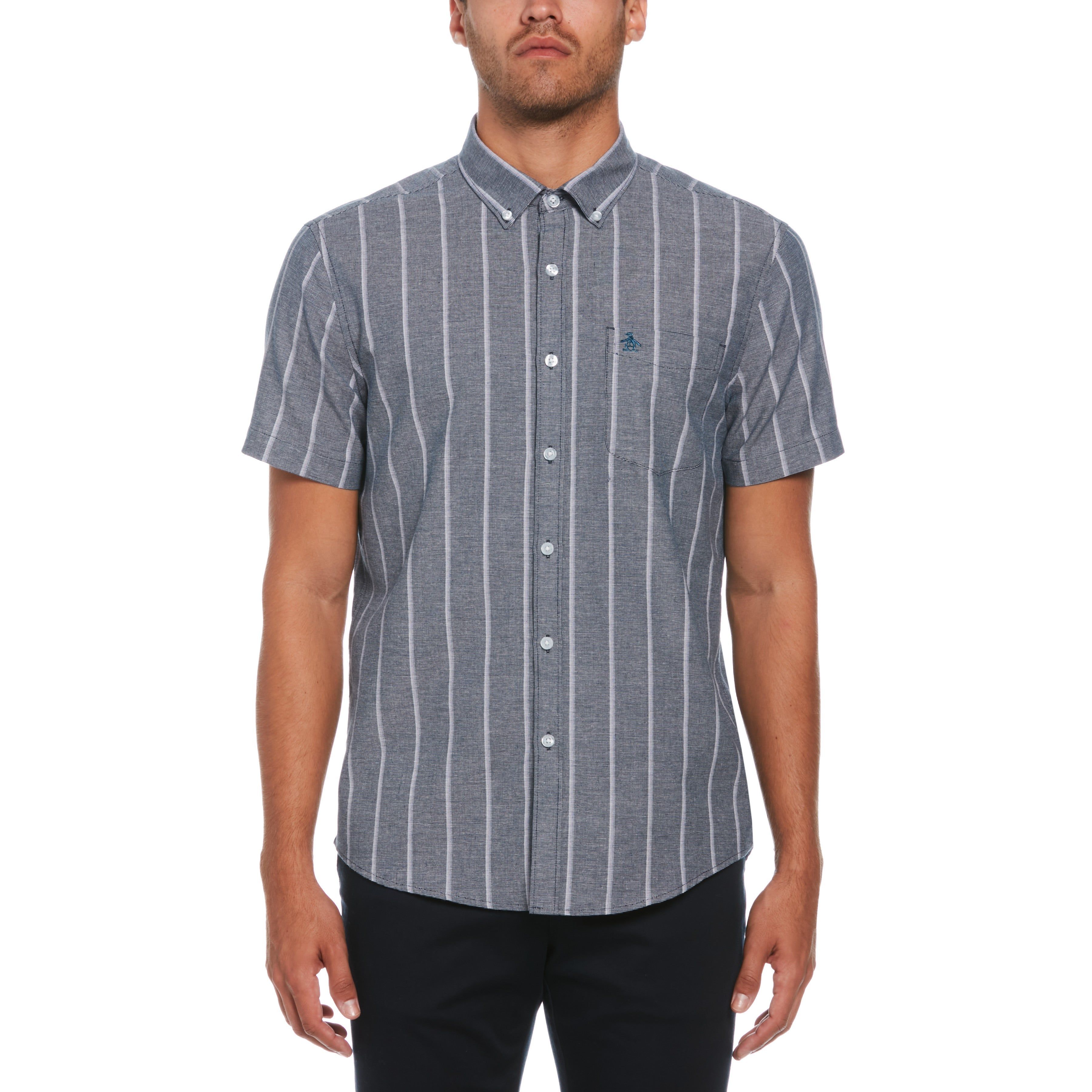 Oxford Vertical Stripe Shirt sold by Original Penguin