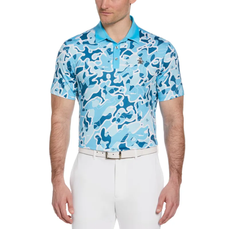Bunker Print Short Sleeve Golf Polo sold by Original Penguin