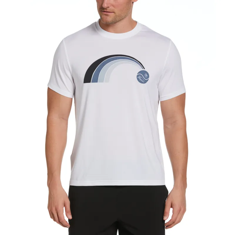 70's Trademark Peformance Printed Tennis Tee sold by Original Penguin