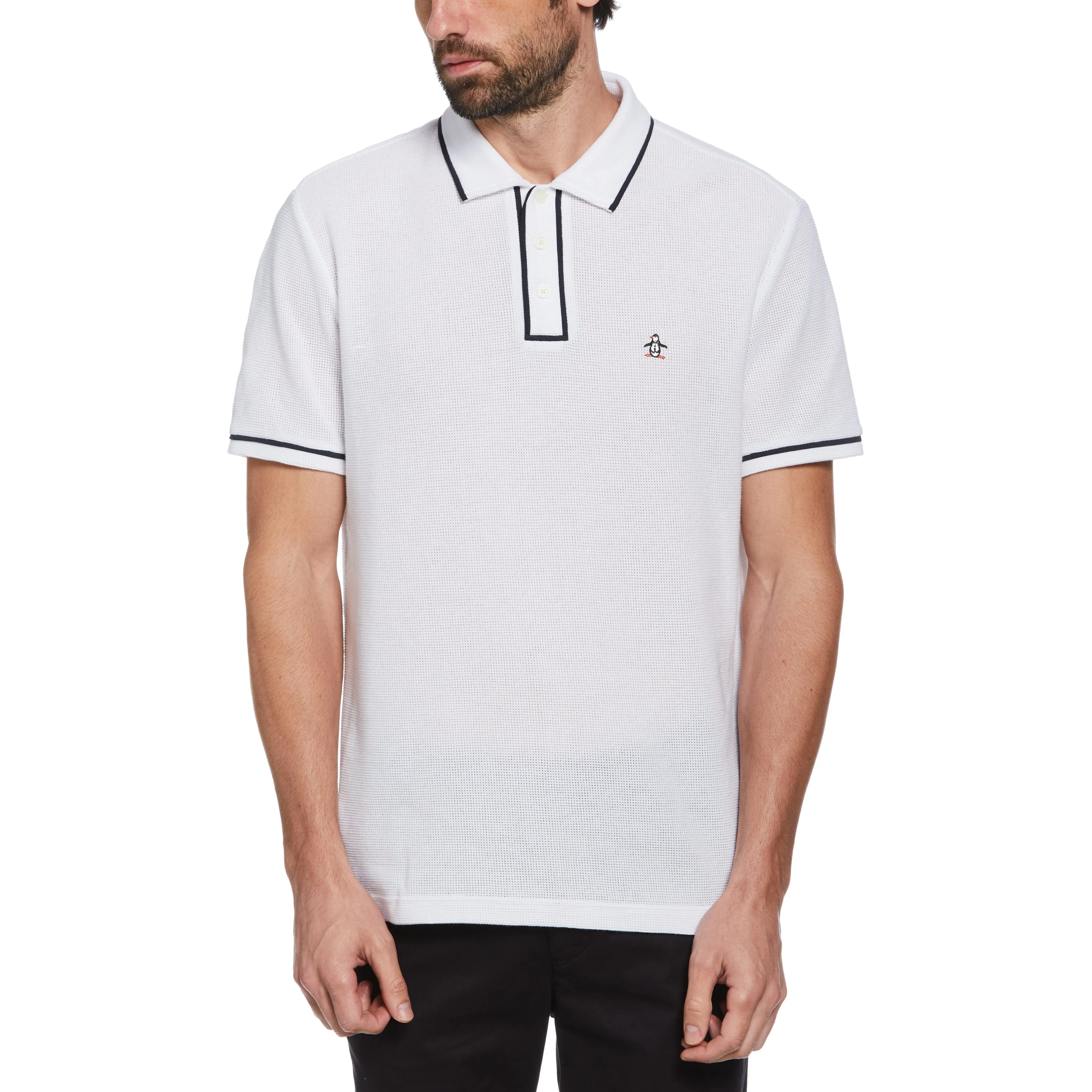 Organic Cotton Bentley Mesh Polo sold by Original Penguin