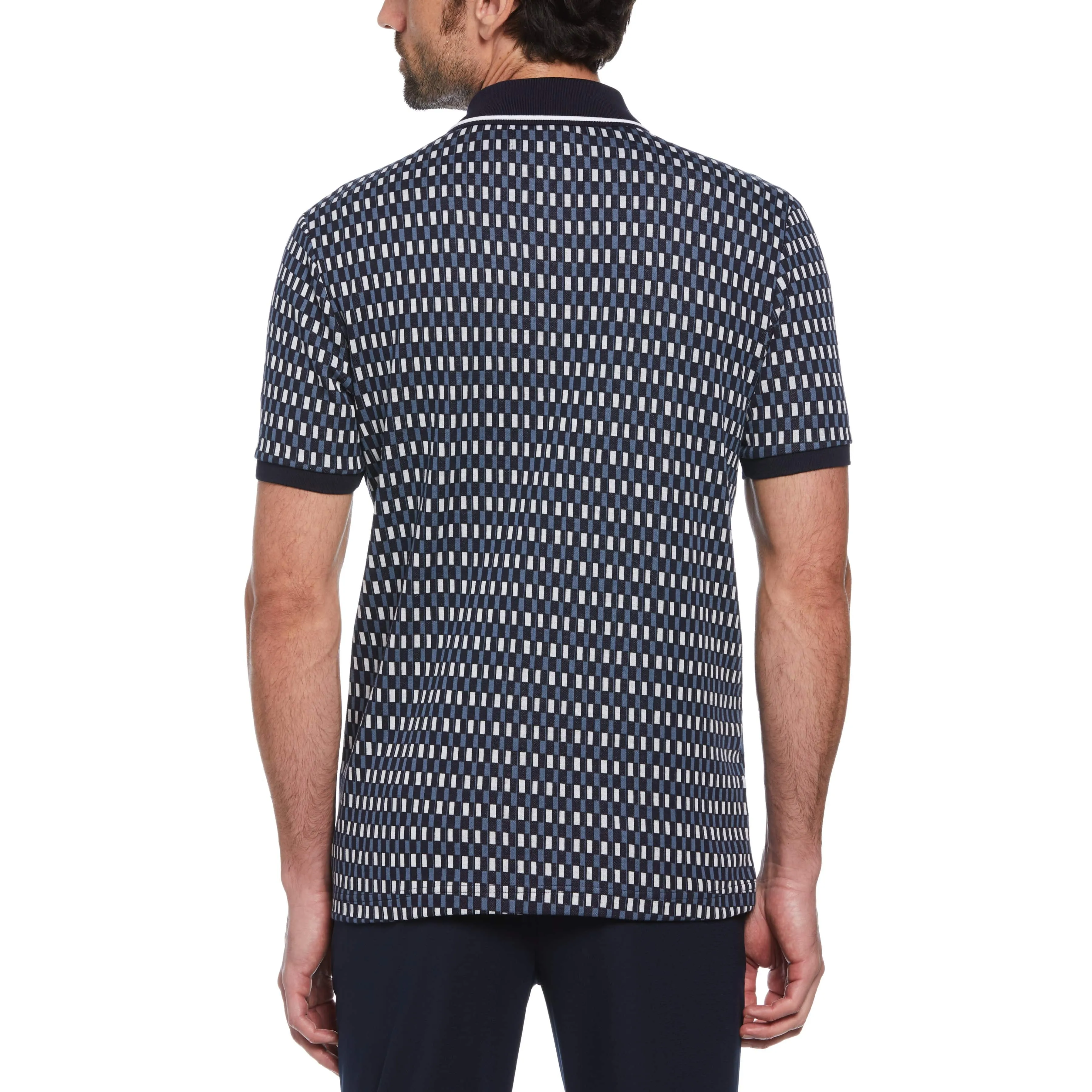 Jacquard Novelty Geometric Print Polo sold by Original Penguin product image thumbnail 2