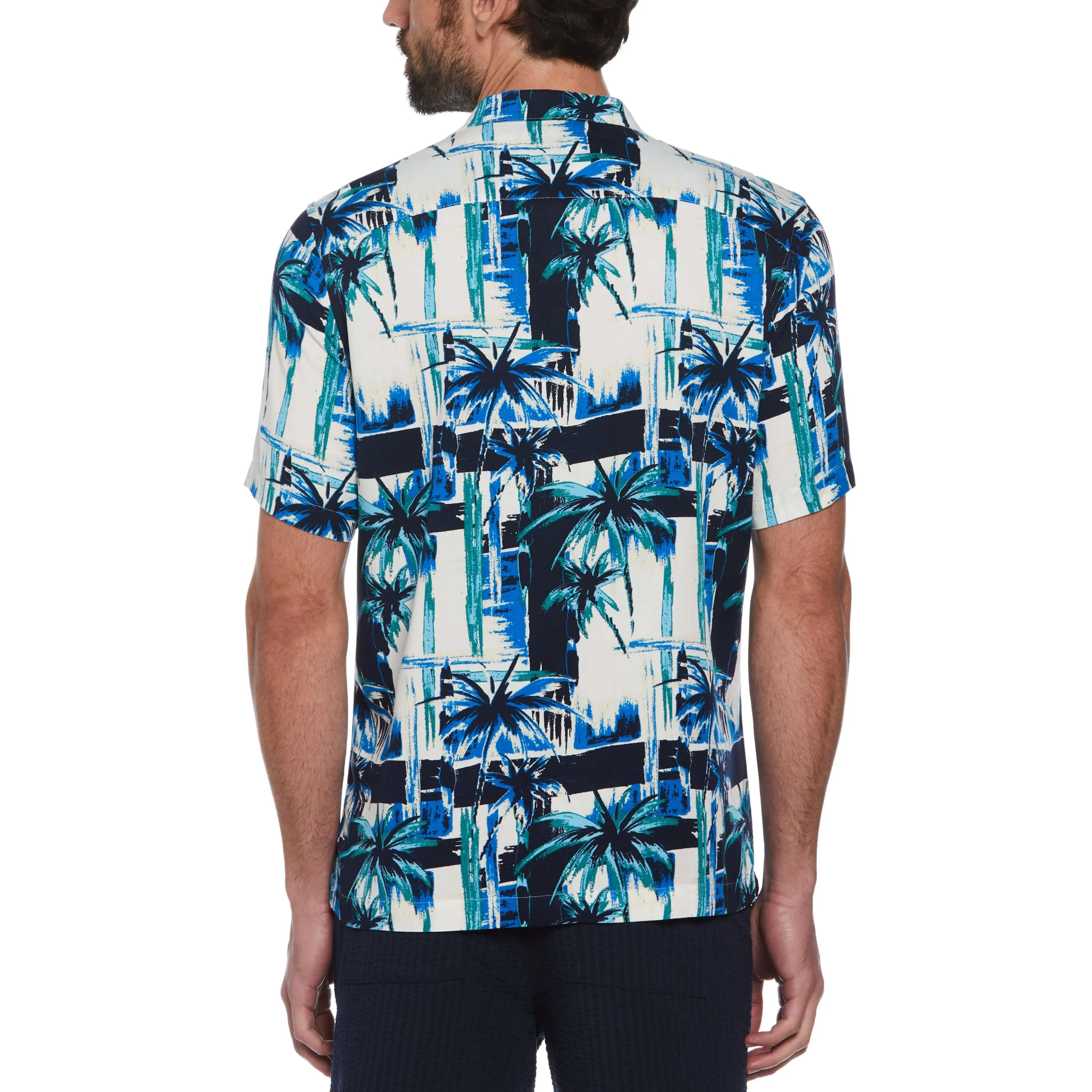 Palm Tree Print Camp Collar Soft Shirt sold by Original Penguin product image thumbnail 2