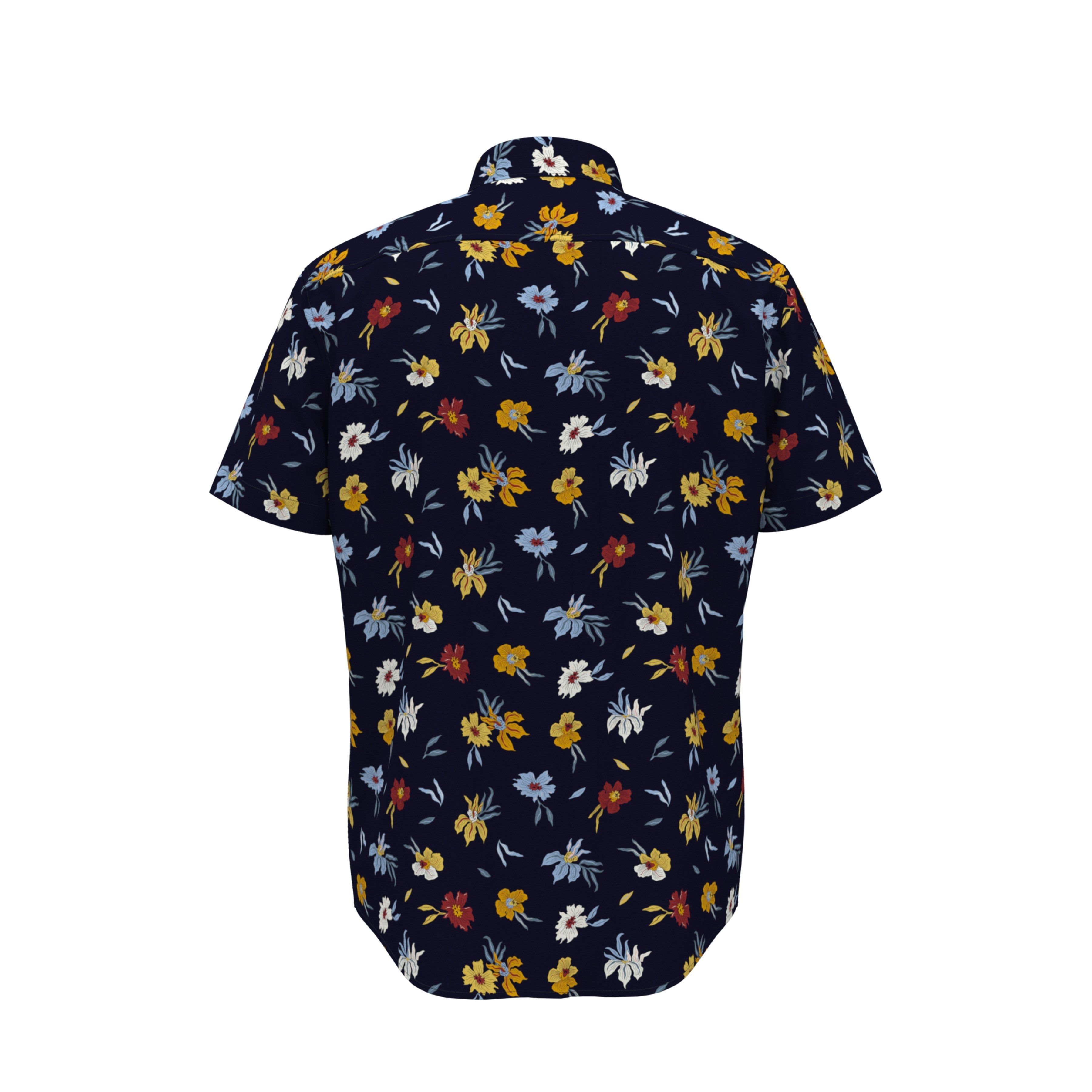 EcoVero™ Floral Print Stretch Shirt sold by Original Penguin product image thumbnail 3