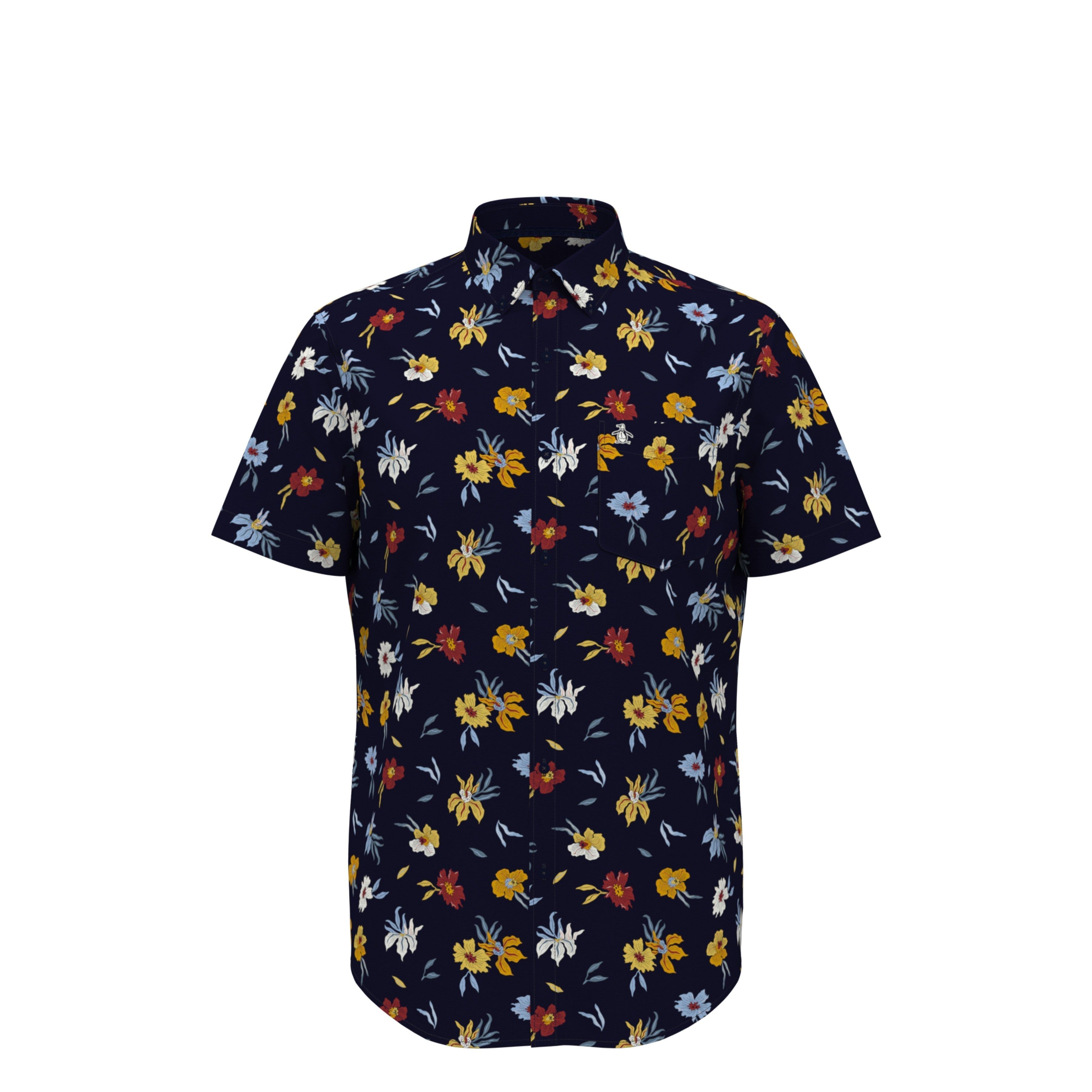 EcoVero™ Floral Print Stretch Shirt sold by Original Penguin product image thumbnail 2