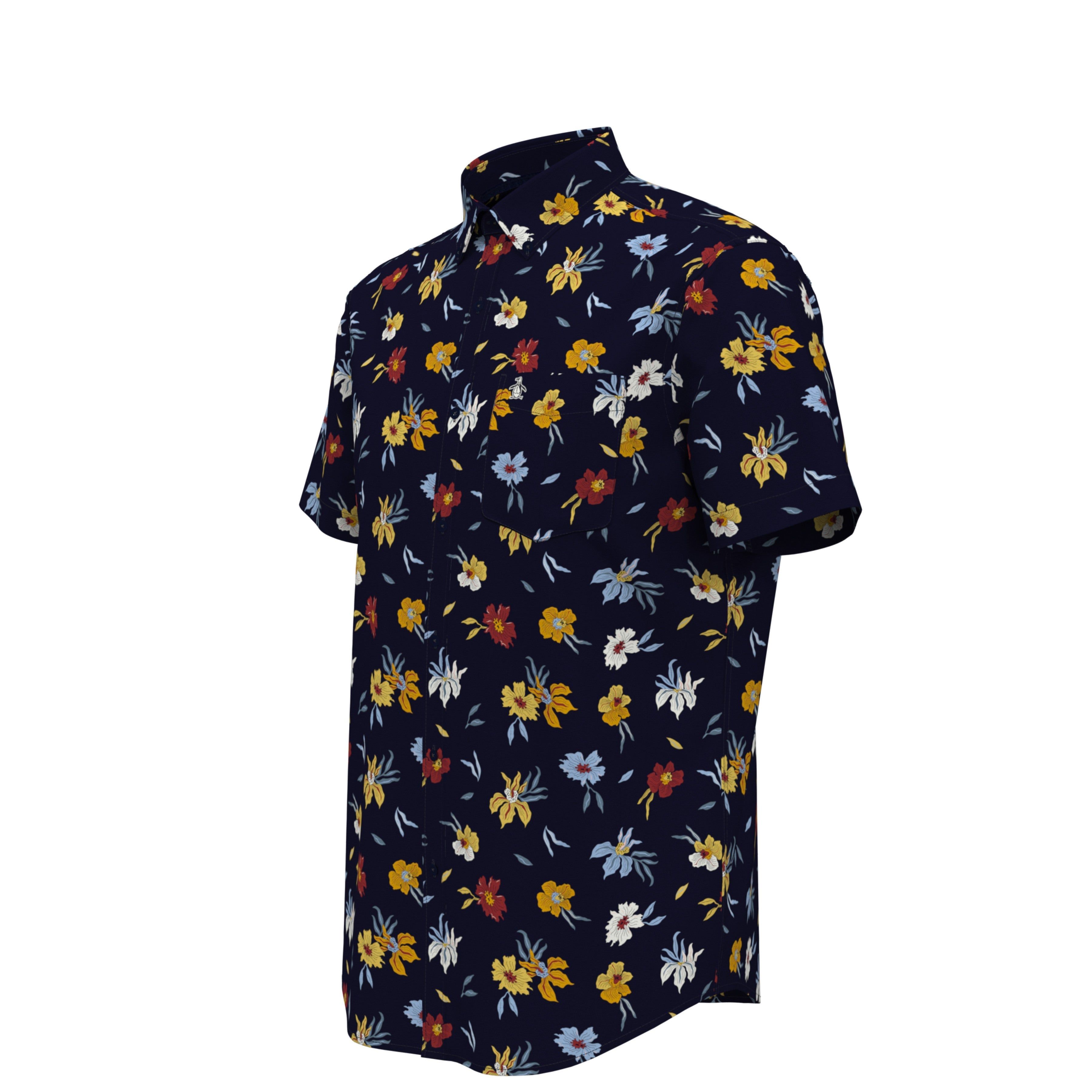 EcoVero™ Floral Print Stretch Shirt sold by Original Penguin product image thumbnail 4