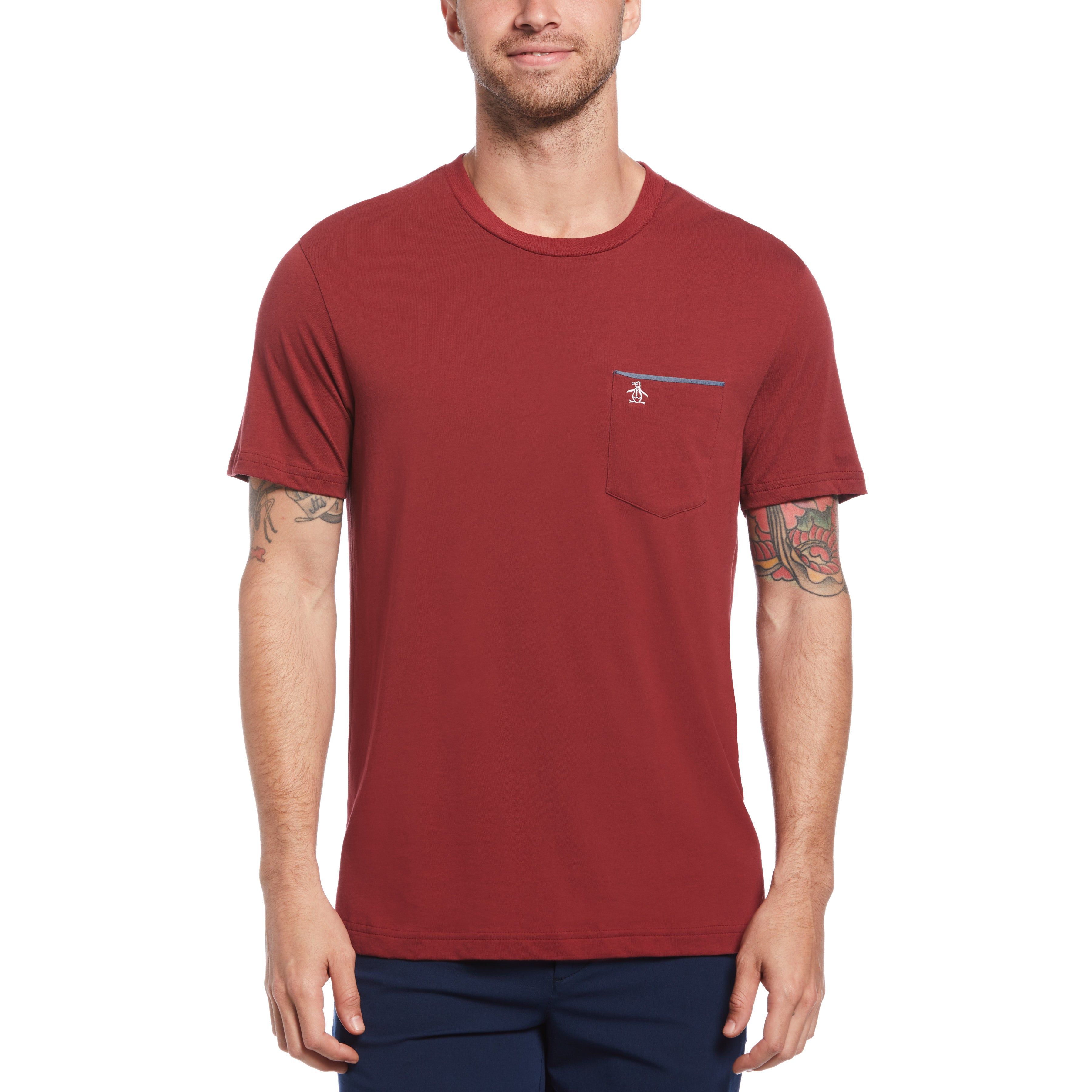 Chambray Trim Pocket Tee sold by Original Penguin