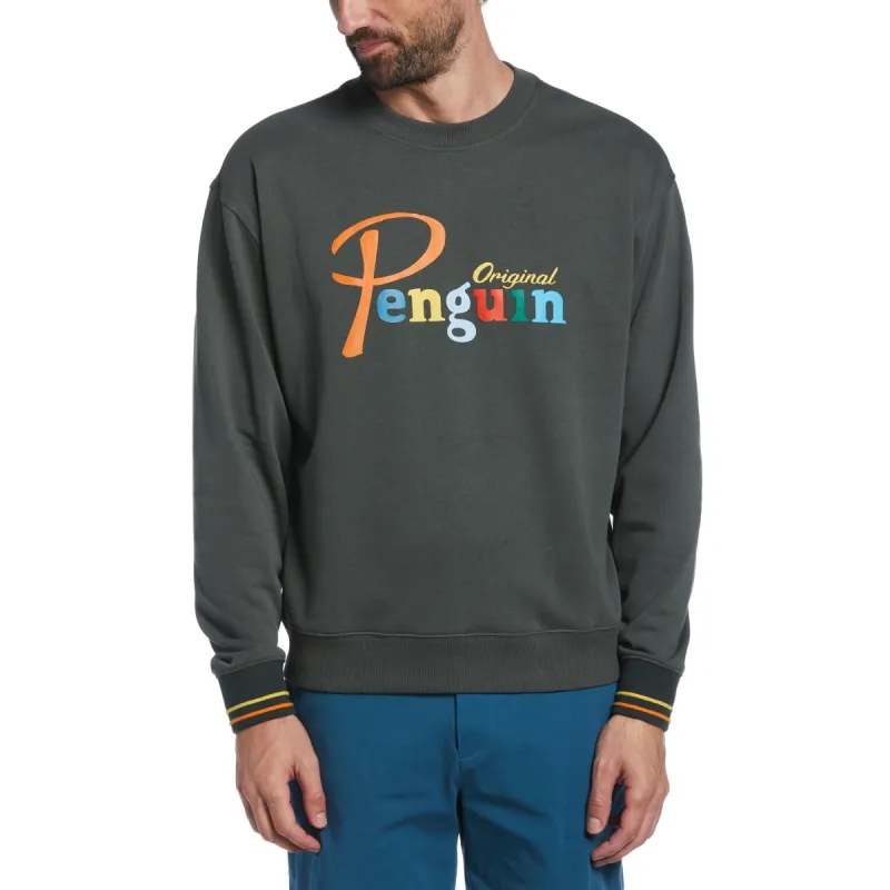Tipped Penguin Fleece Crew sold by Original Penguin