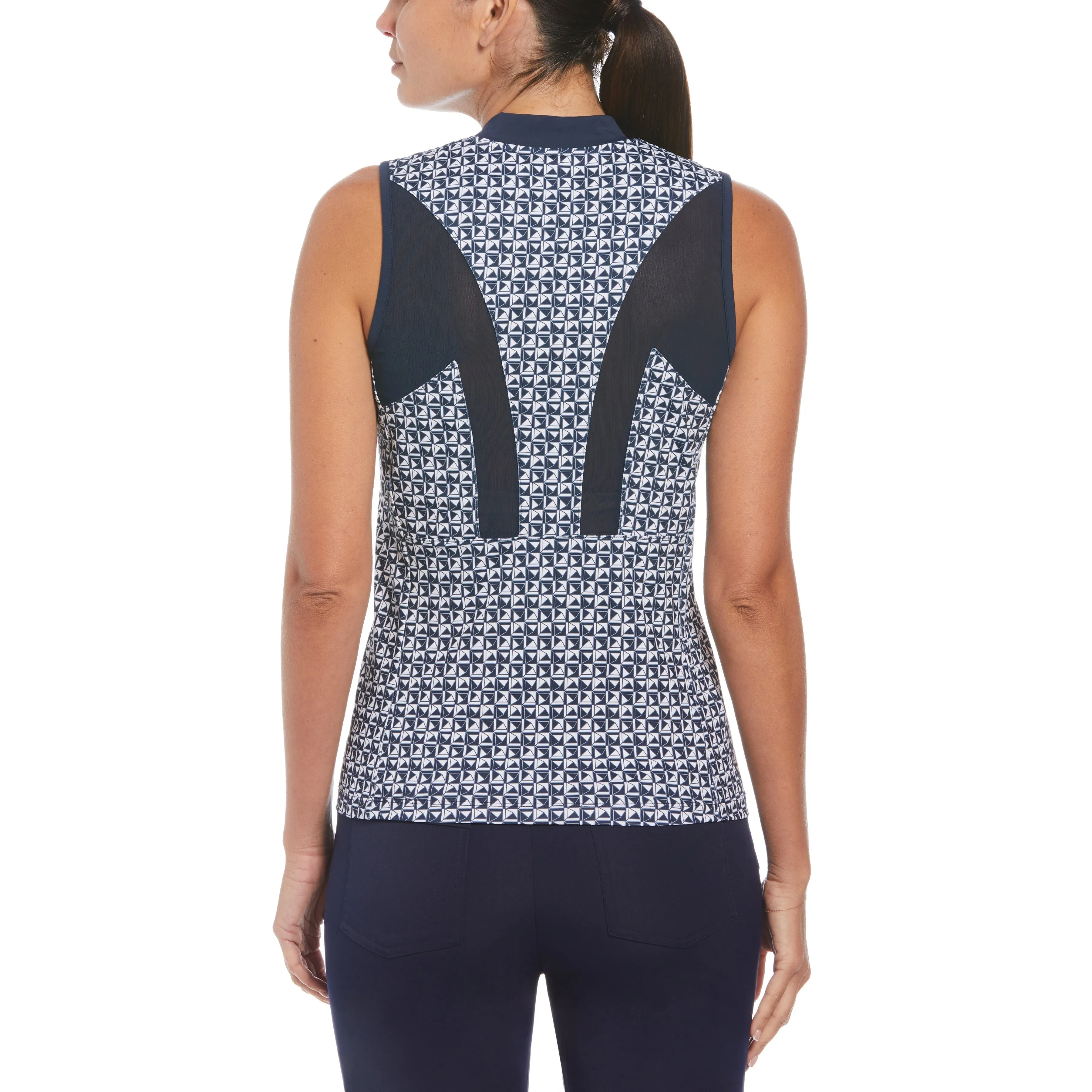 Women's Geometric Print Sleeveless Golf Polo sold by Original Penguin product image thumbnail 2