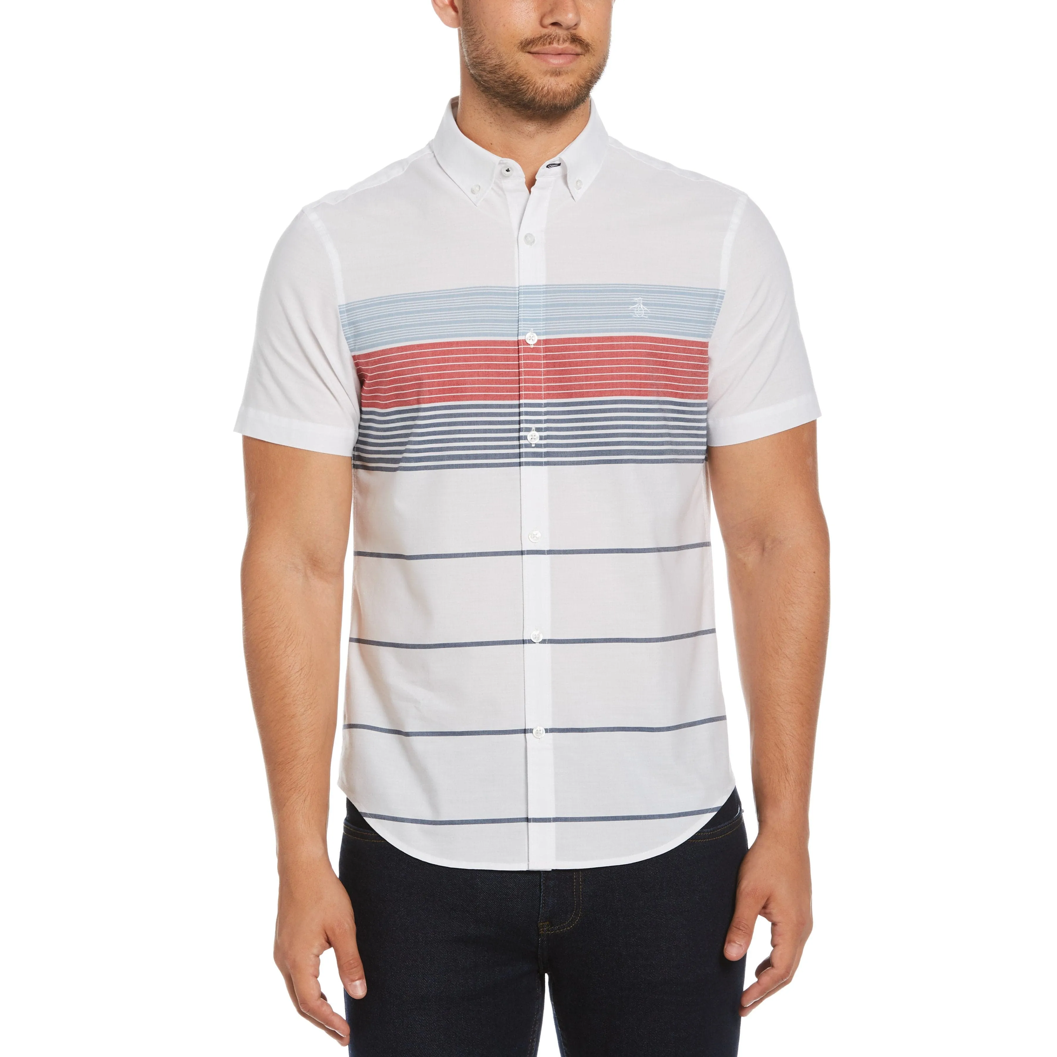 Engineered Multi Stripe Shirt sold by Original Penguin