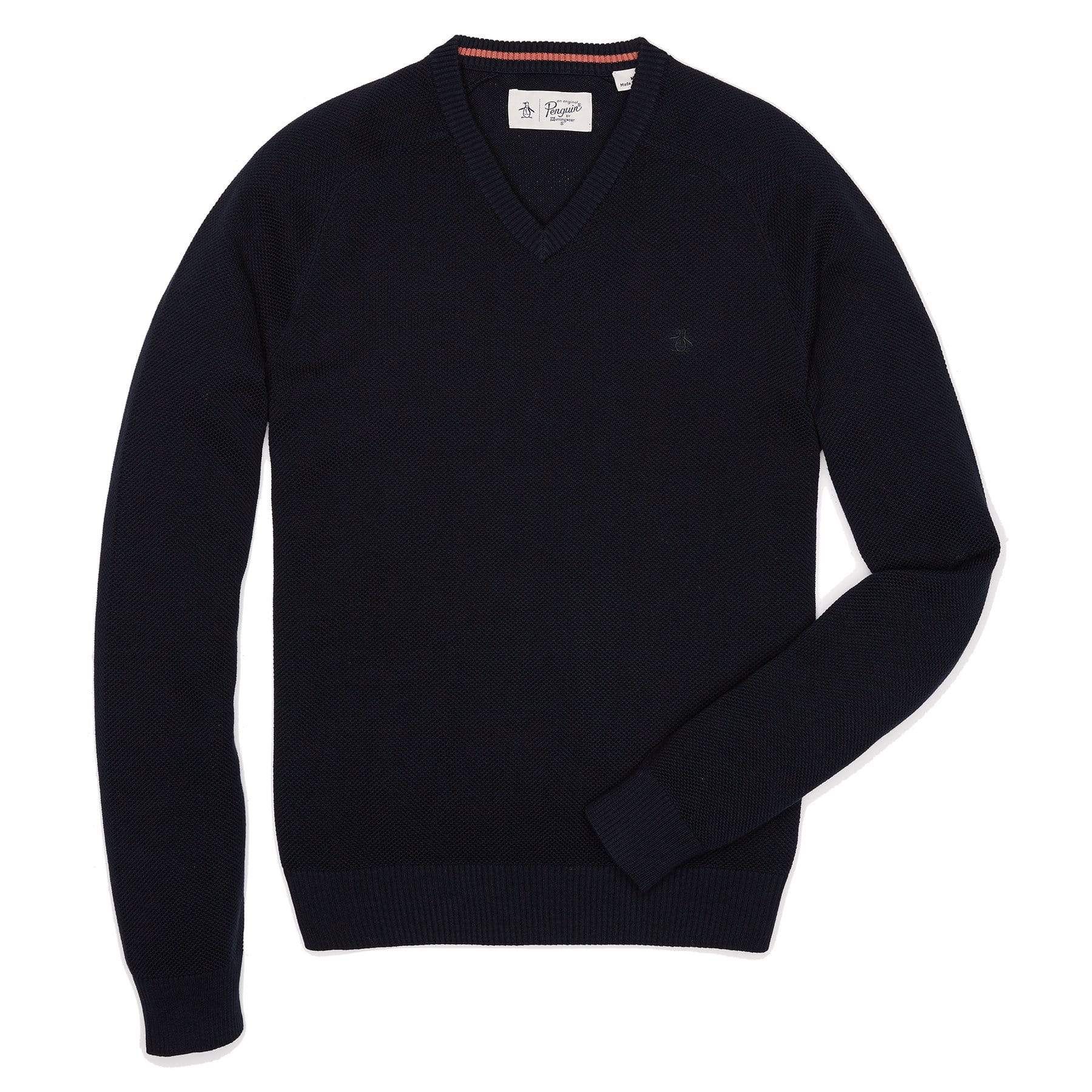 Big & Tall Honeycomb V-Neck Sweater sold by Original Penguin product image thumbnail 3