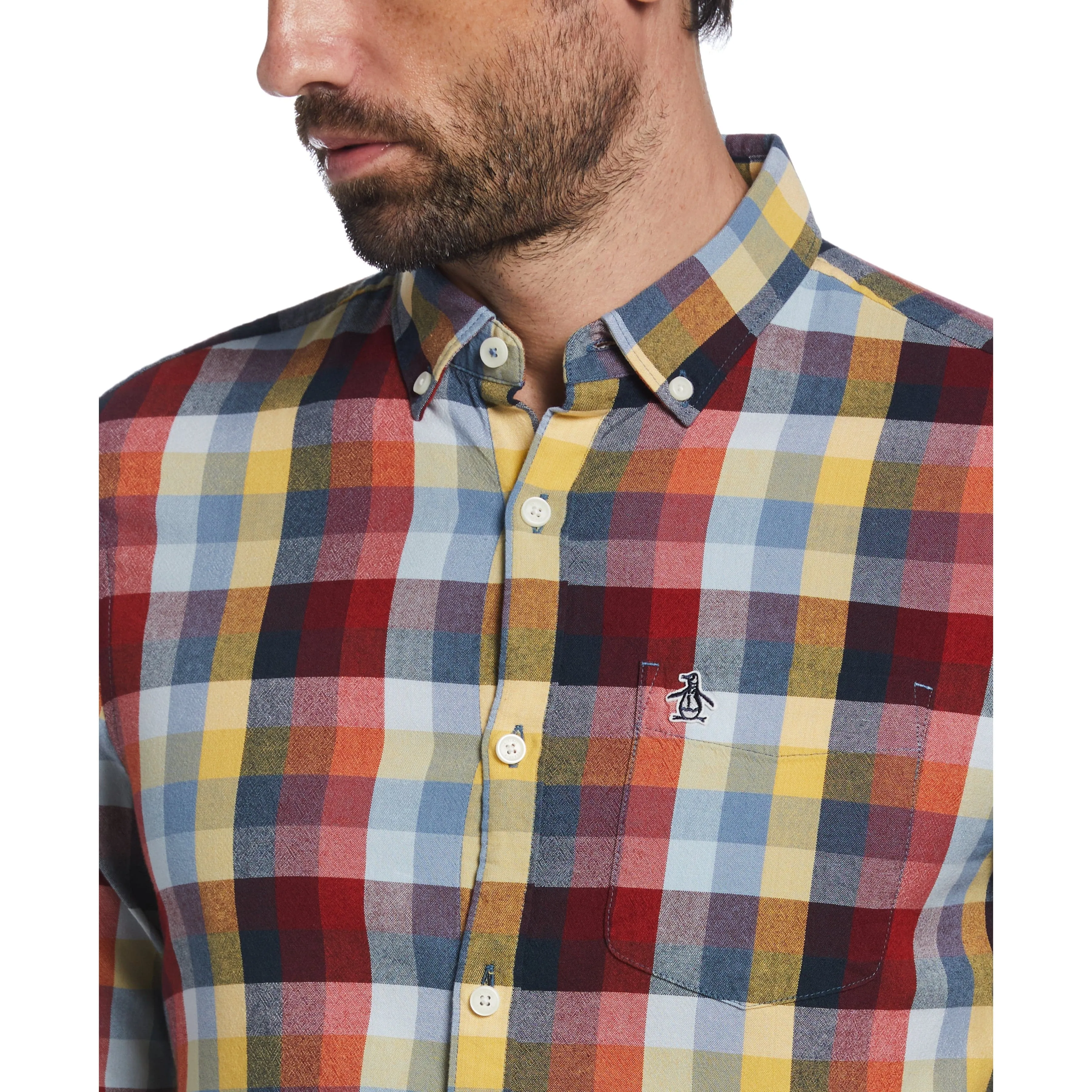 Multi Check Stretch Shirt sold by Original Penguin product image thumbnail 3