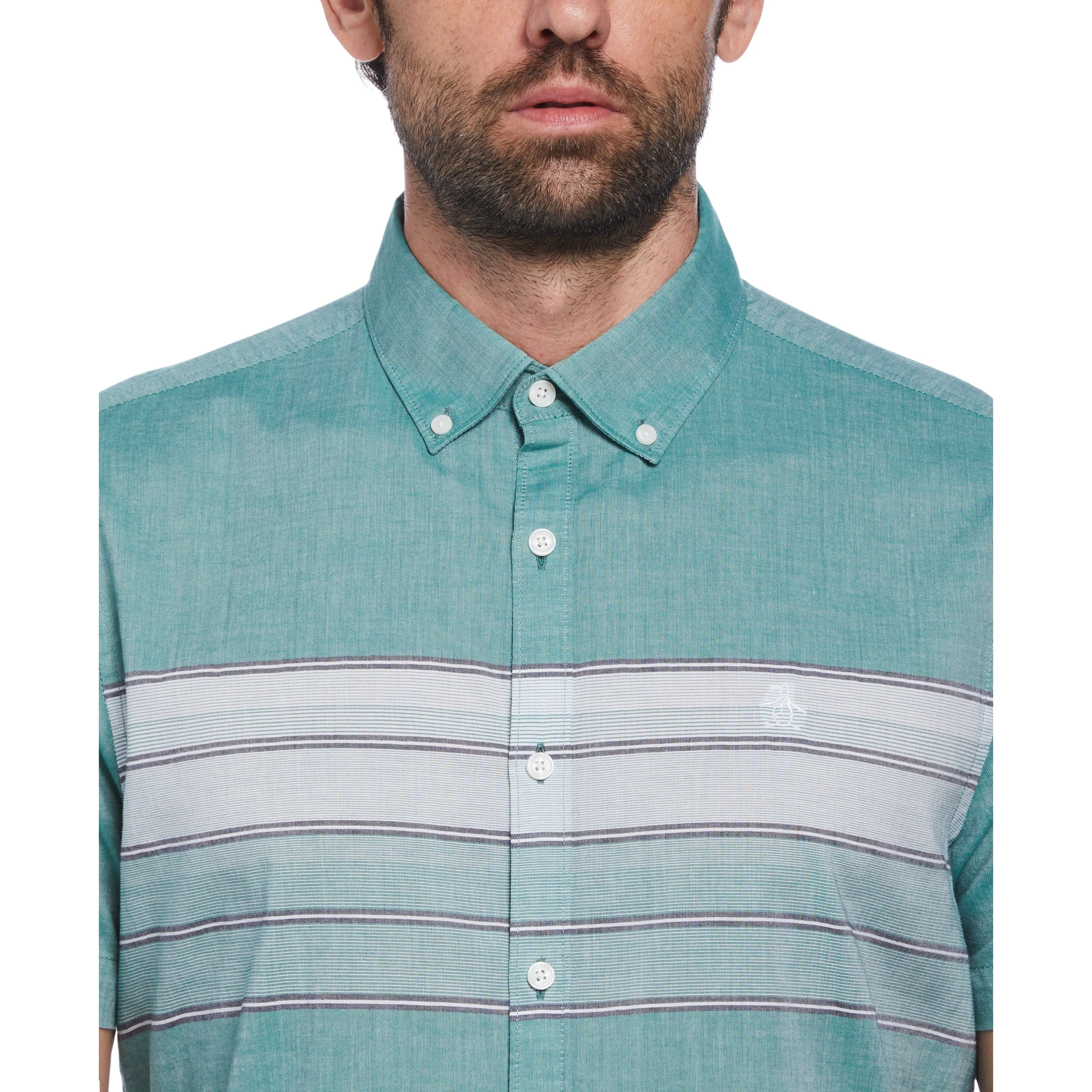 Cotton Chest Stripe Shirt sold by Original Penguin product image thumbnail 3