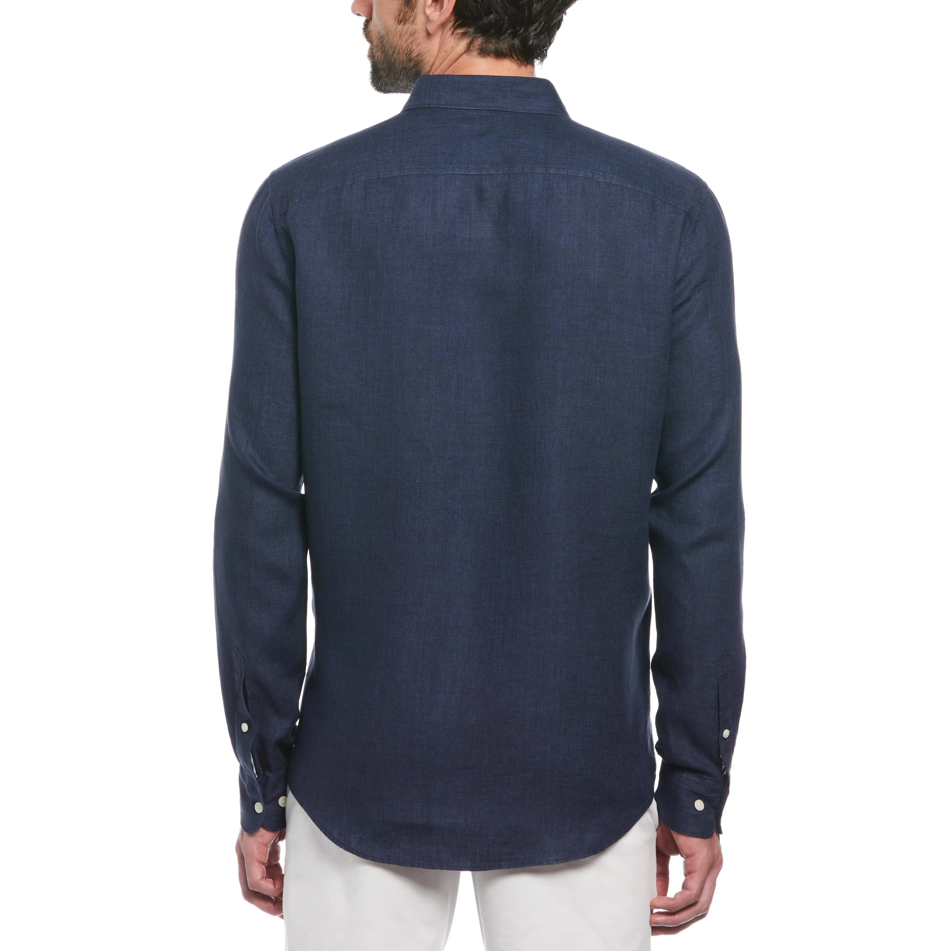 Linen Long Sleeve Button-Down Shirt sold by Original Penguin product image thumbnail 2