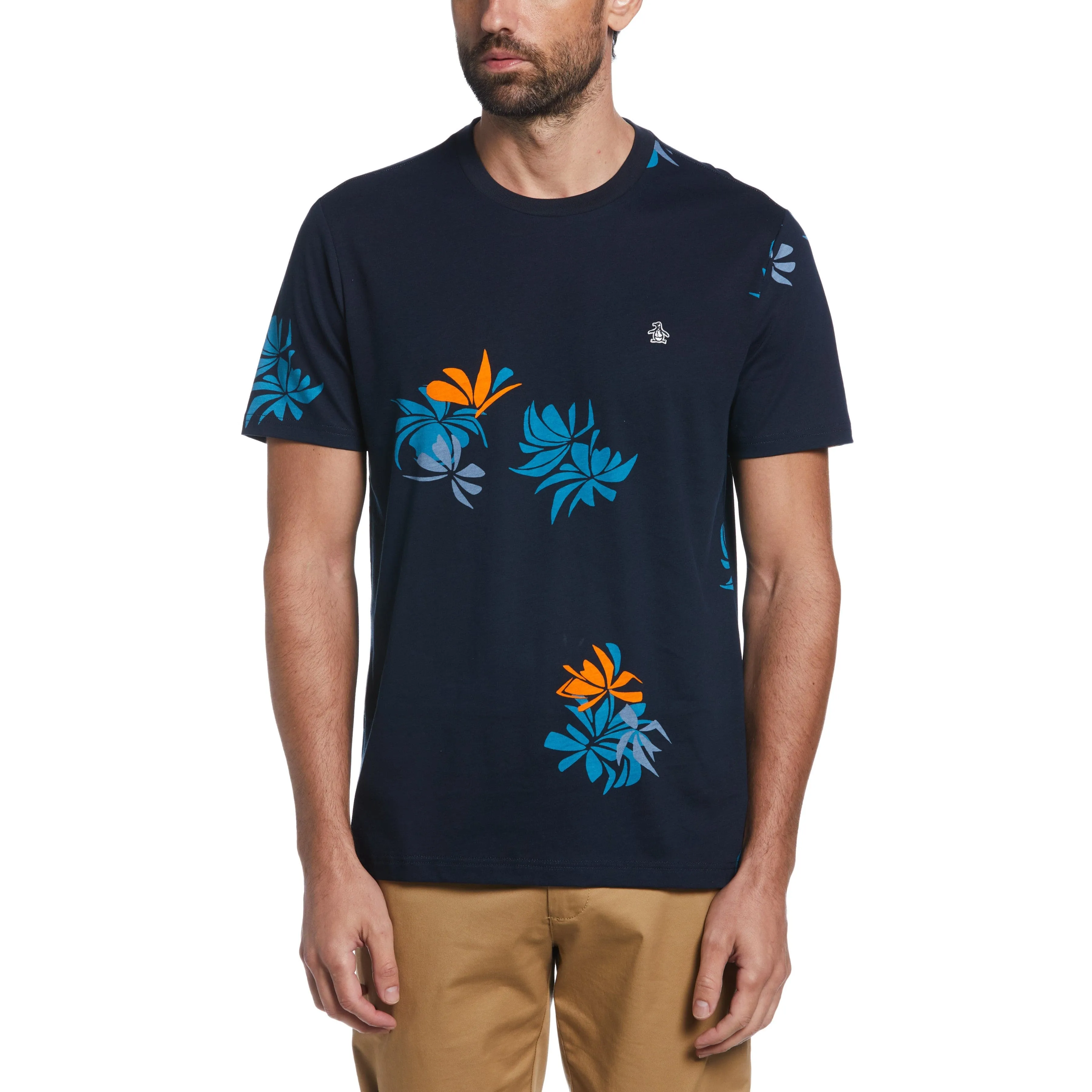 Organic Cotton Floral Print Tee sold by Original Penguin