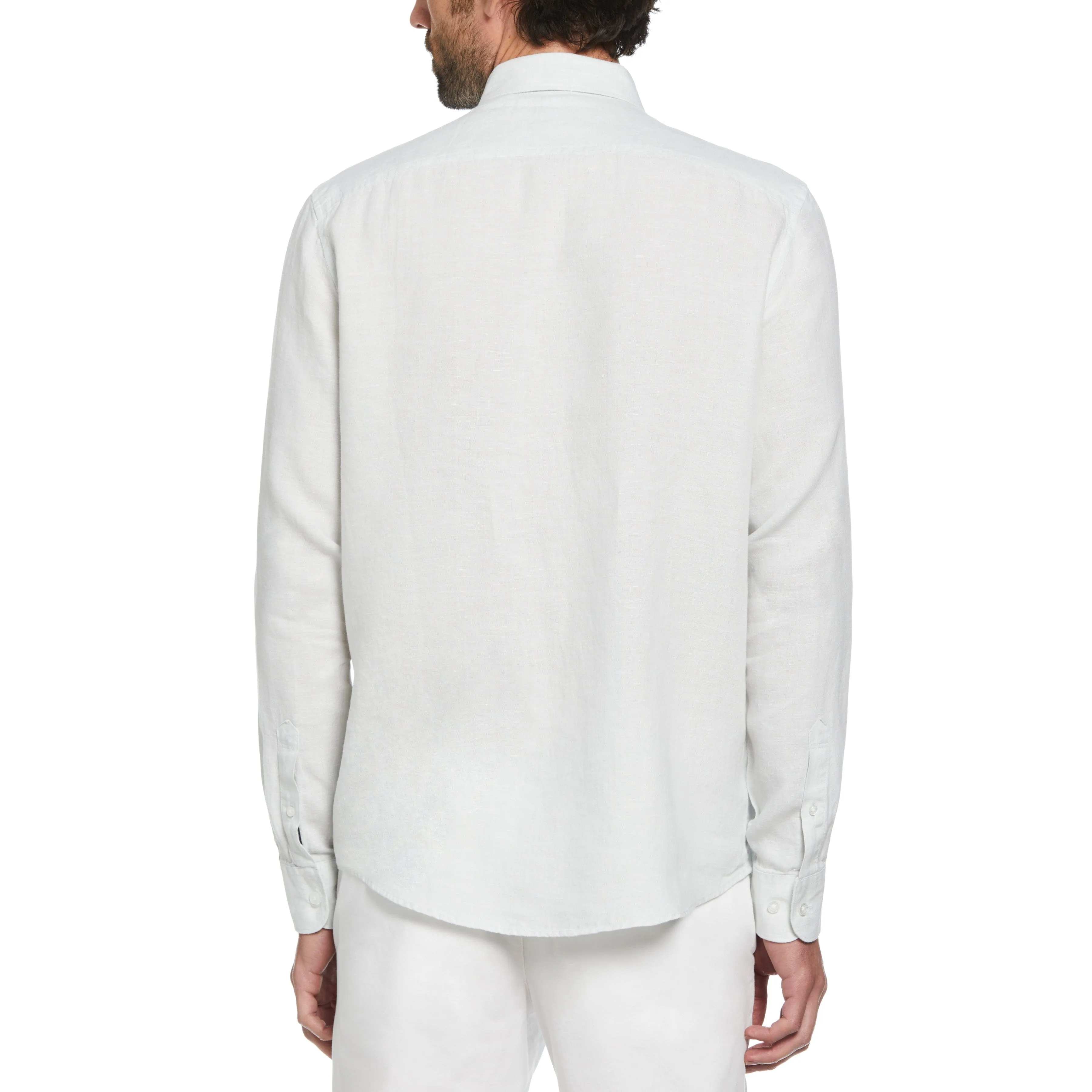 Long Sleeve Washed Linen Shirt sold by Original Penguin product image thumbnail 2