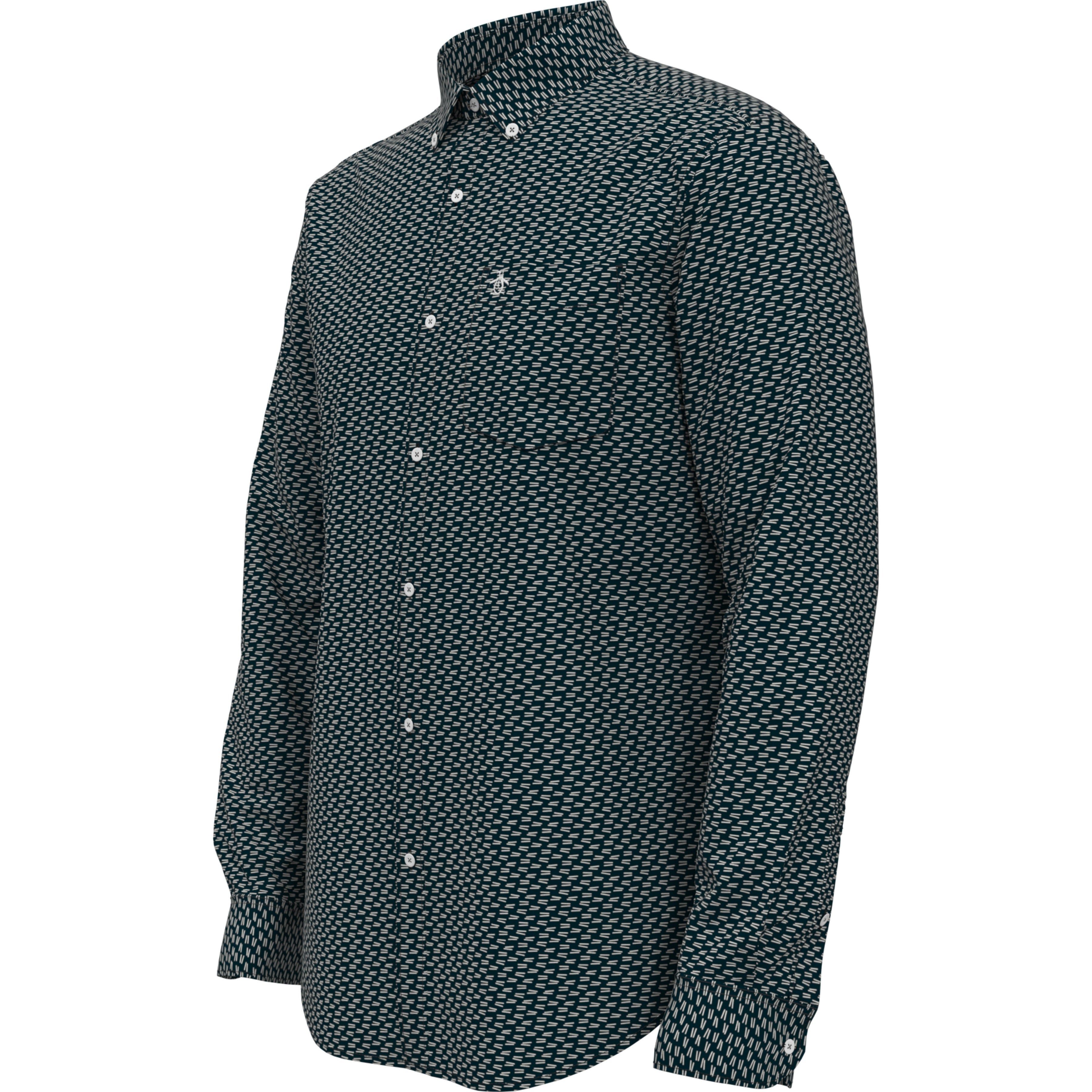 Poplin Lines Printed Shirt sold by Original Penguin product image thumbnail 3
