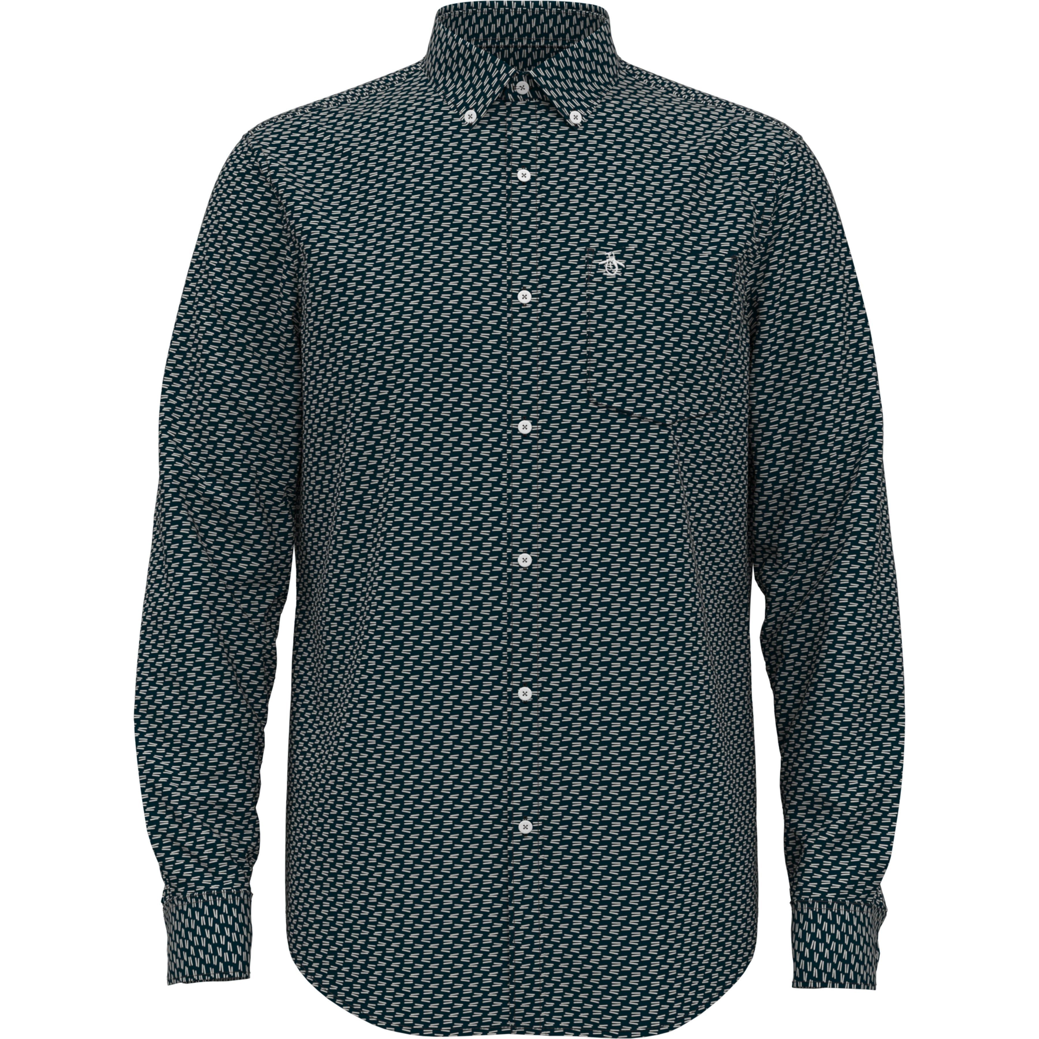 Poplin Lines Printed Shirt sold by Original Penguin