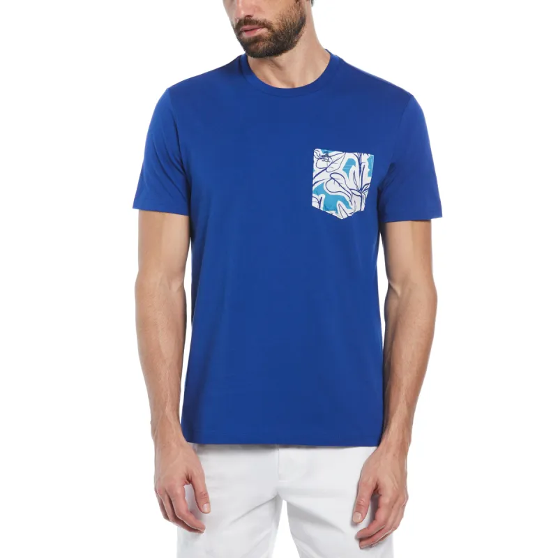 Cotton Jersey Linear Palm Pocket Tee sold by Original Penguin