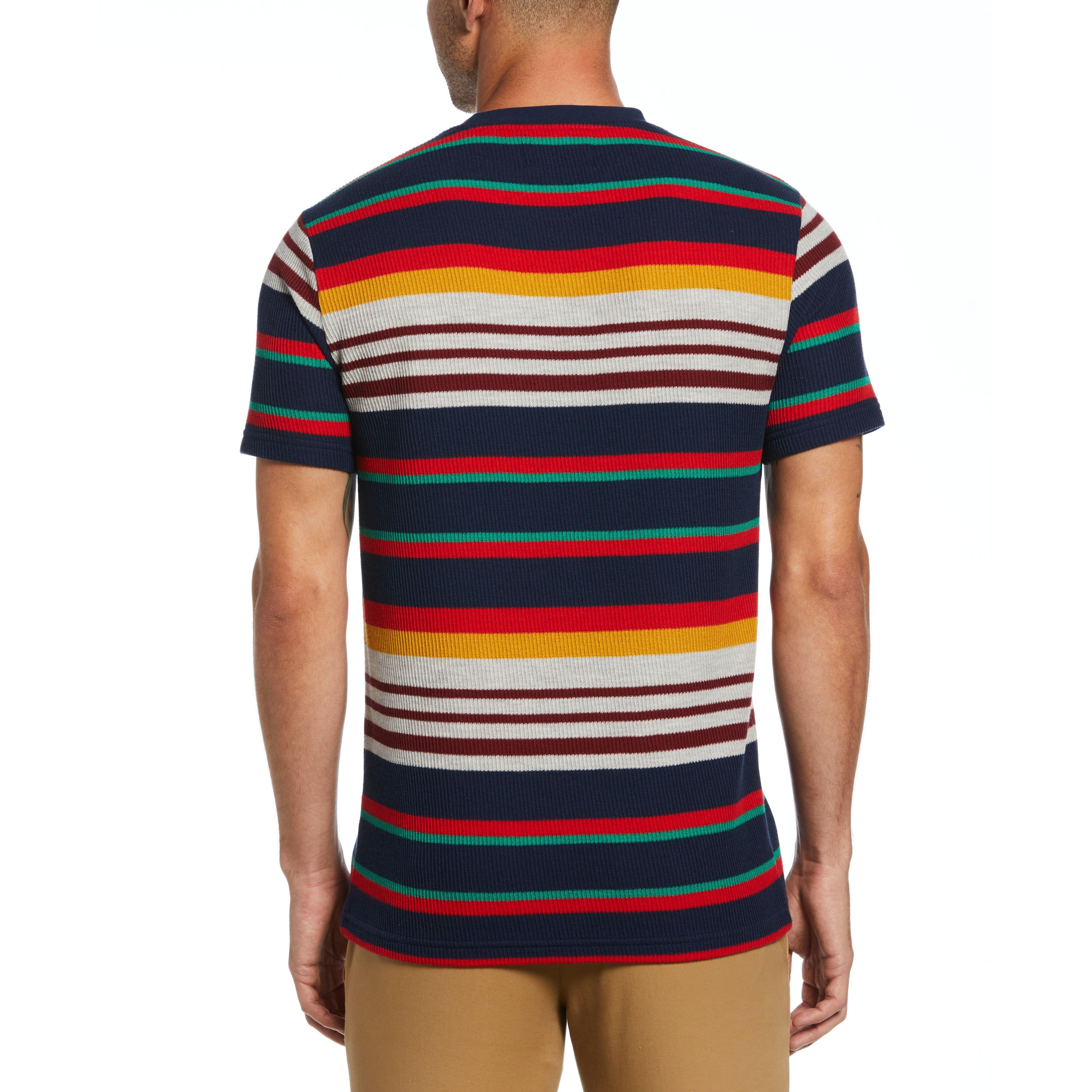 Multi Stripe Waffle Tee sold by Original Penguin product image thumbnail 2