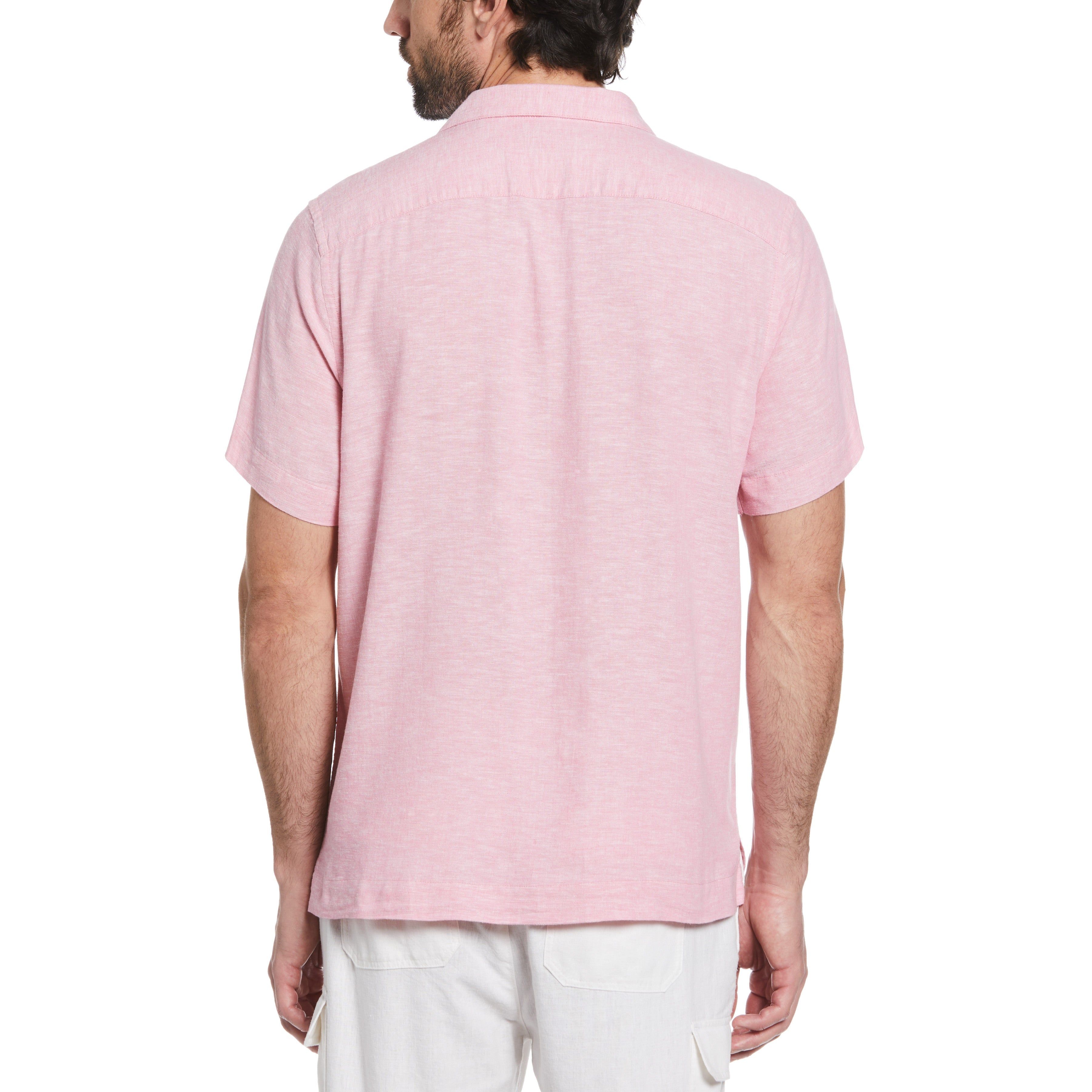 Linen EcoVero™ Blend Camp Collar Shirt sold by Original Penguin product image thumbnail 2