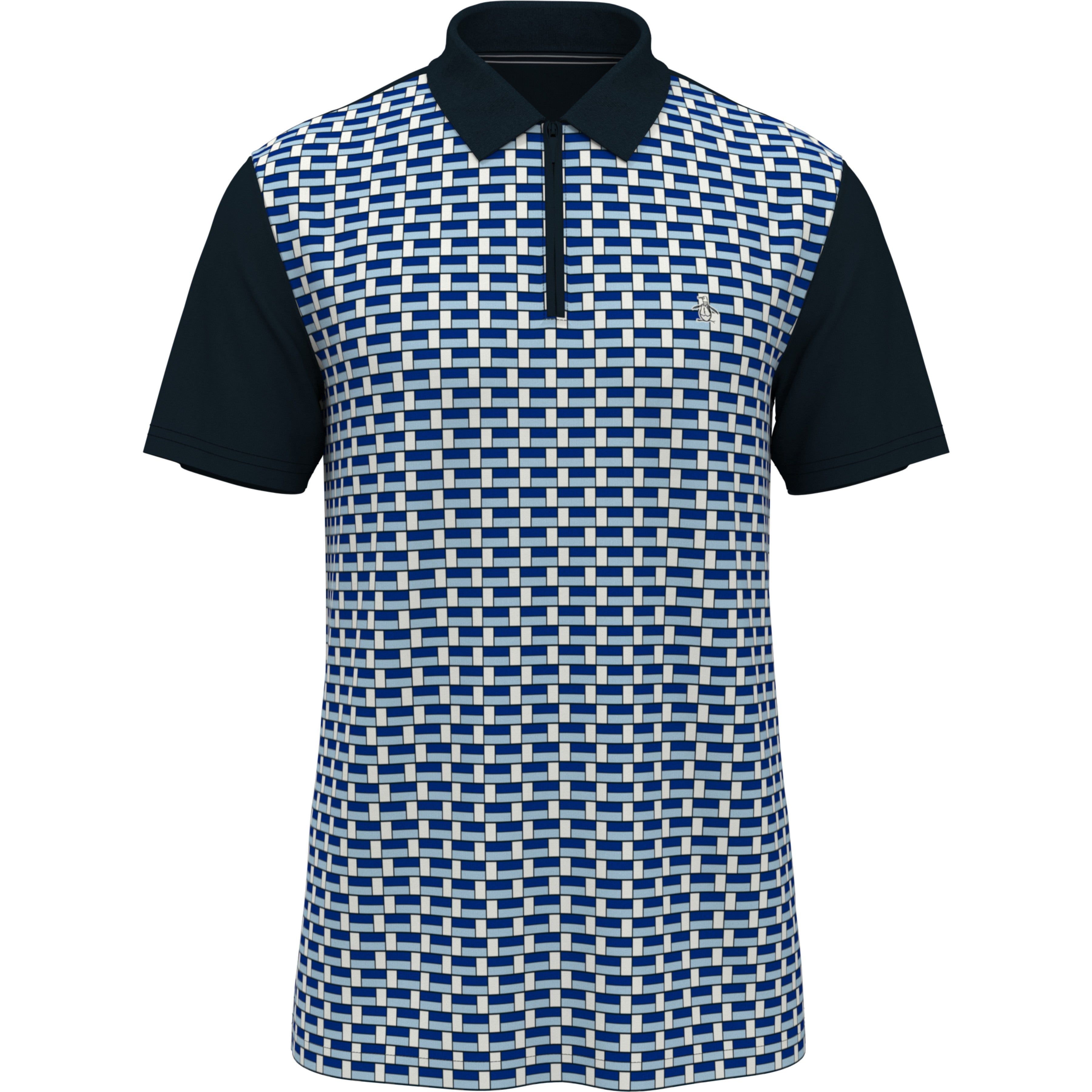 Jacquard Front 1/4 Zip Polo sold by Original Penguin