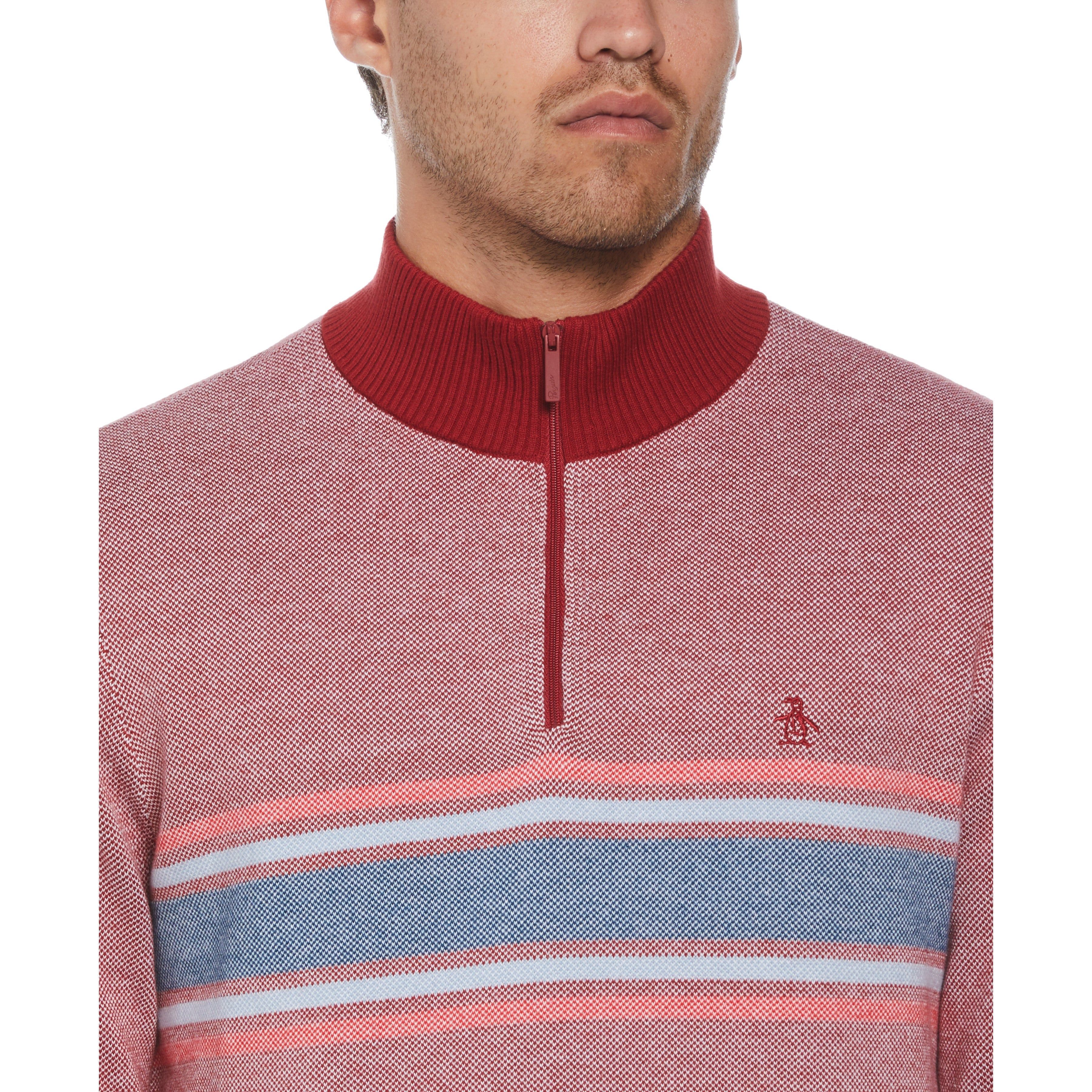 1/4 Zip Cotton Sweater sold by Original Penguin product image thumbnail 3
