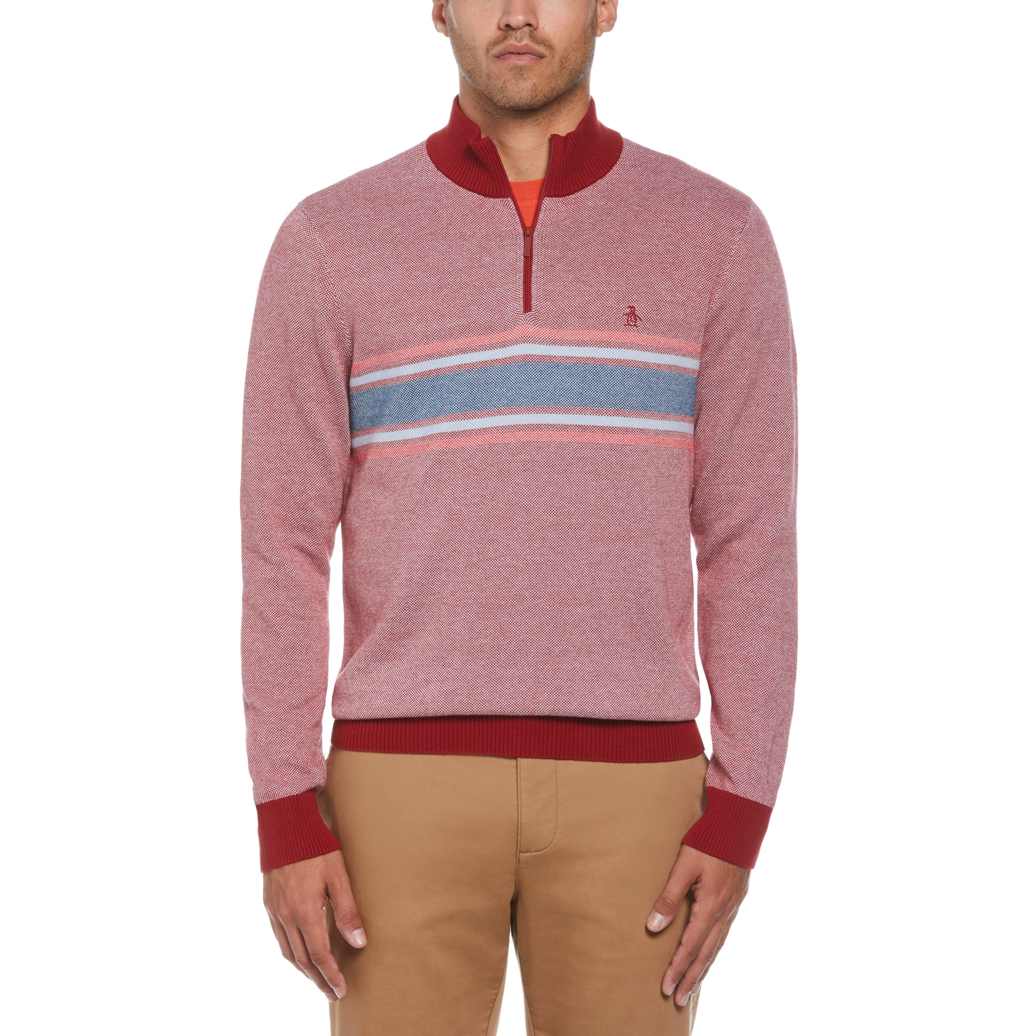 1/4 Zip Cotton Sweater sold by Original Penguin